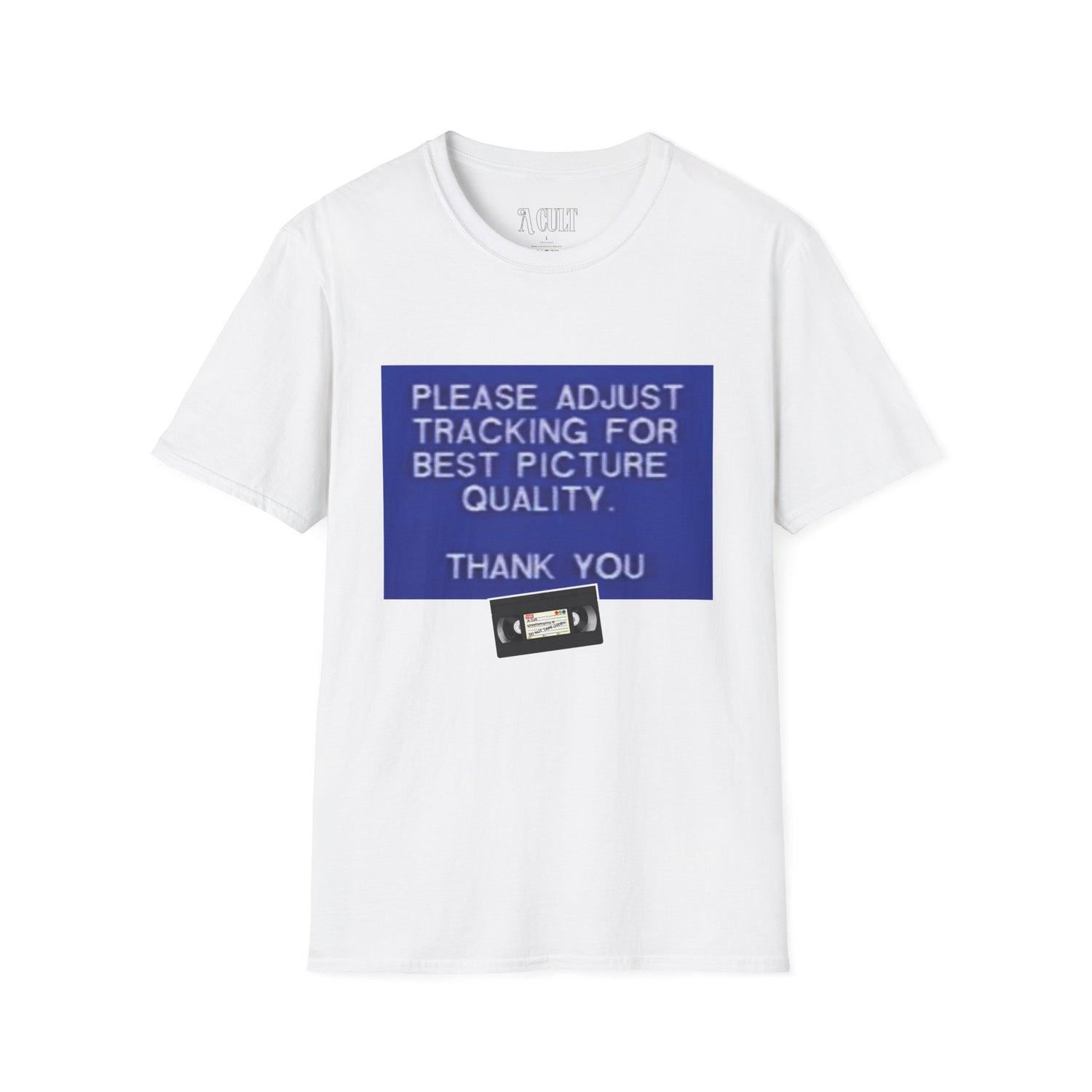 Tape Tee - Please Adjust Front - Unisex Soft-Style T-Shirt