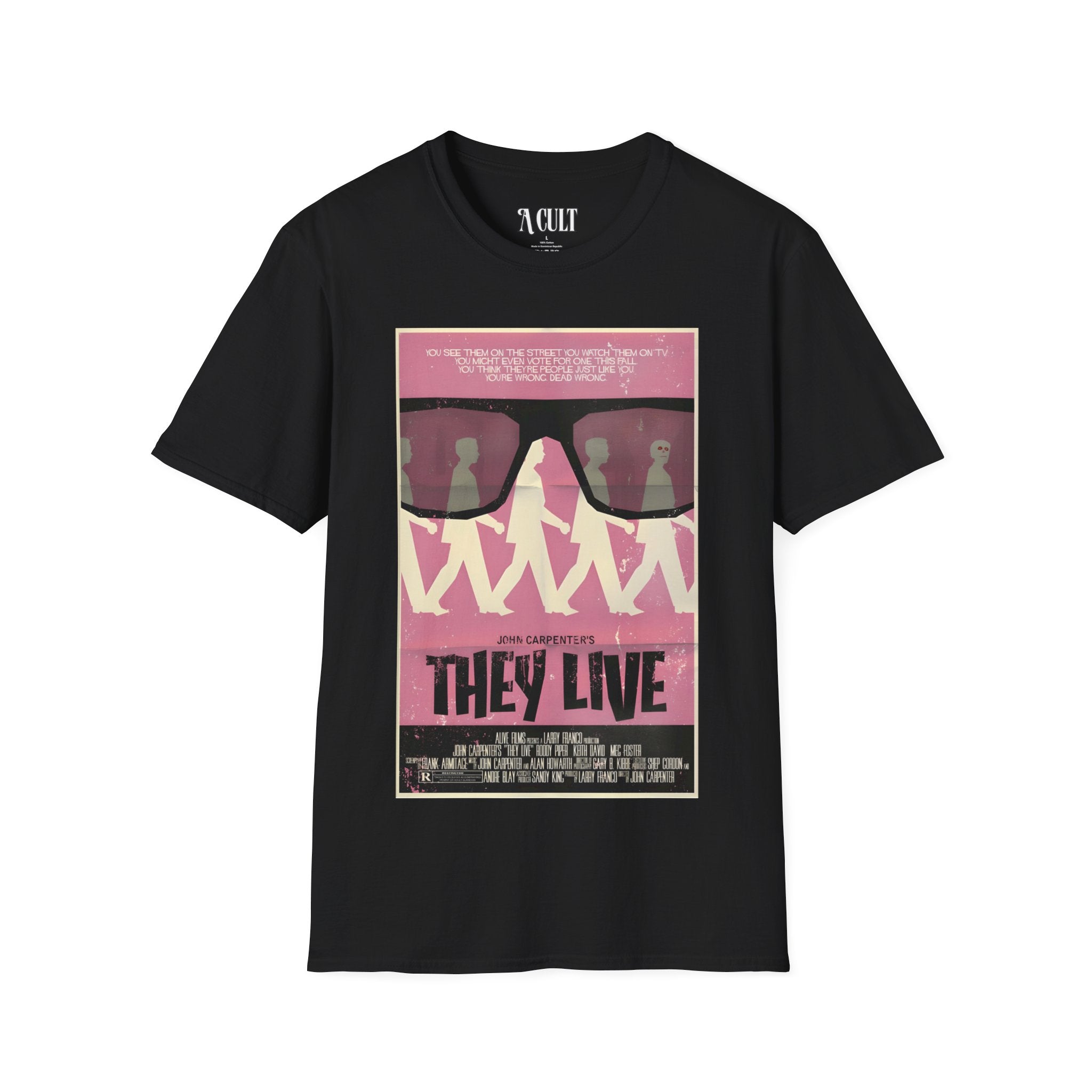 They Live - Glasses Pink - Unisex Soft-Style T-Shirt