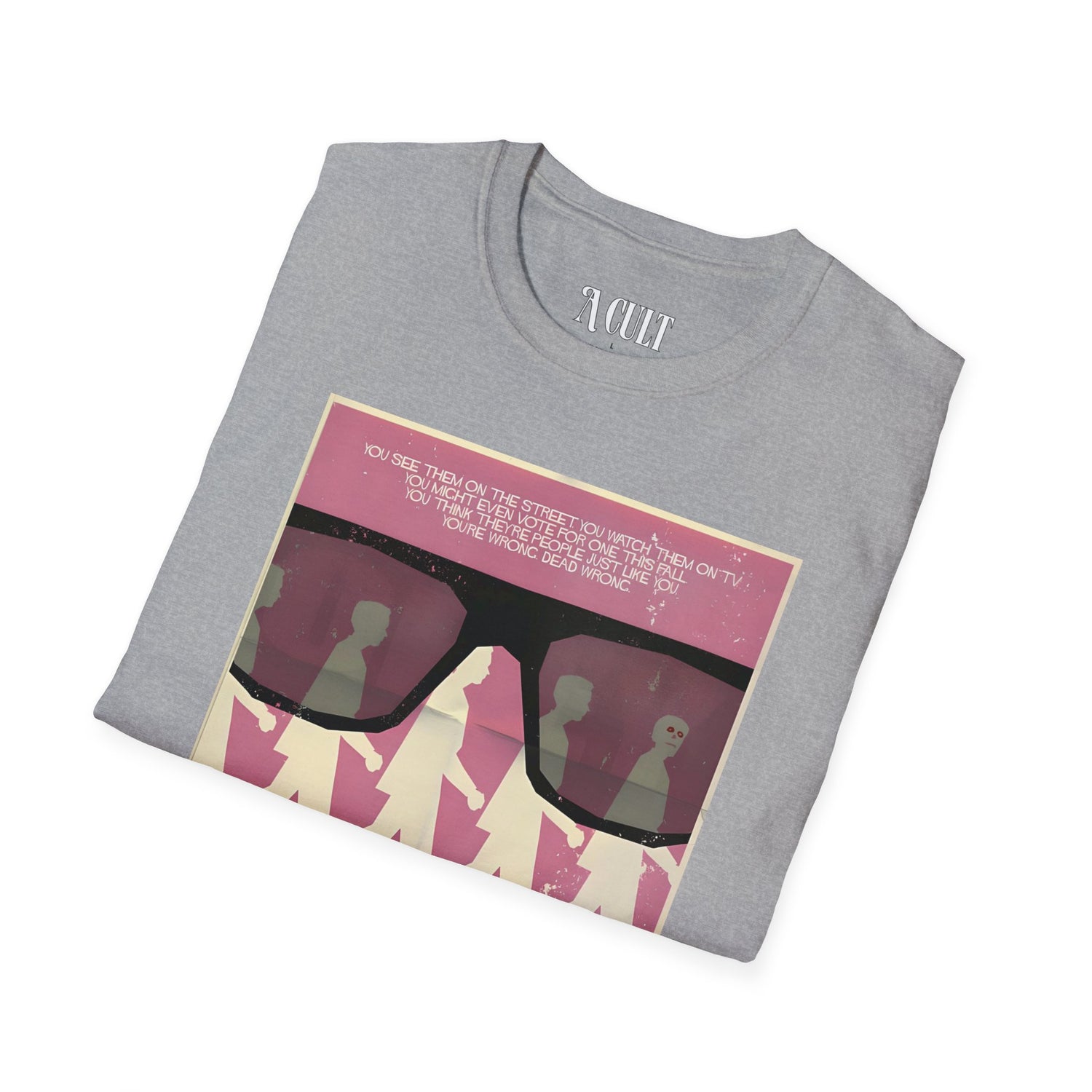 They Live - Glasses Pink - Unisex Soft-Style T-Shirt