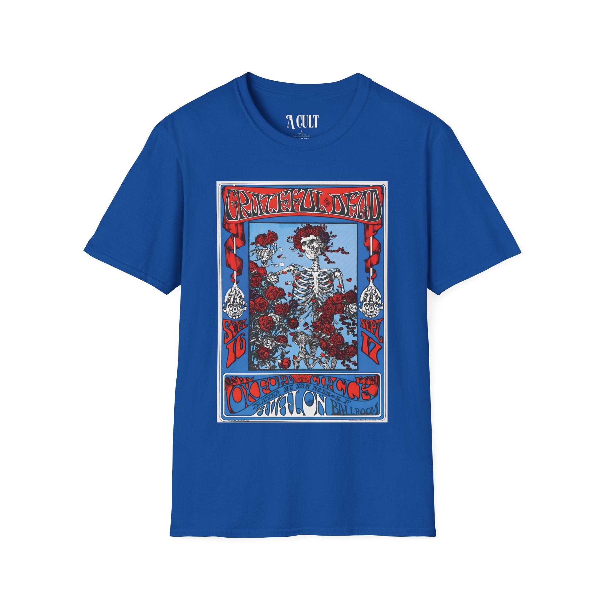 Grateful Dead - Vintage Concert Print - Unisex Soft-Style T-Shirt