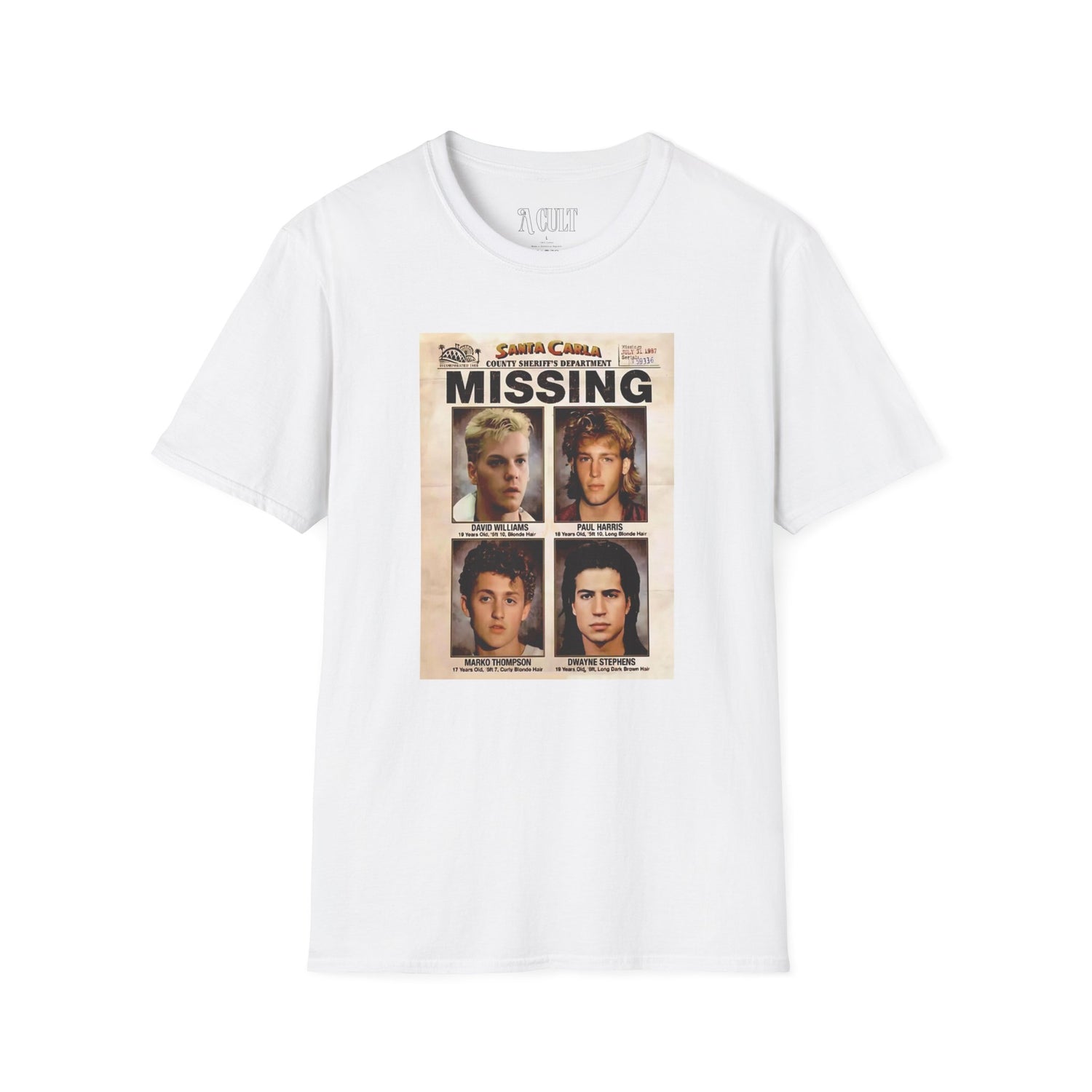 The Lost Boys - Missing - Unisex Soft-Style T-Shirt