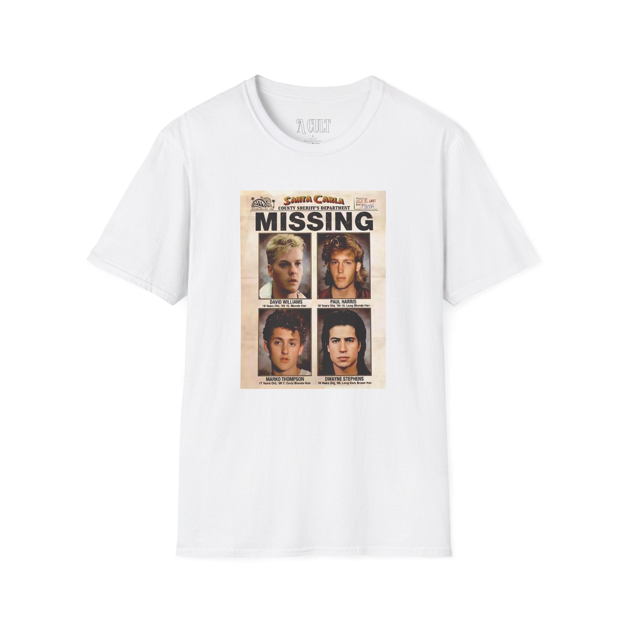 The Lost Boys - Missing - Unisex Soft-Style T-Shirt