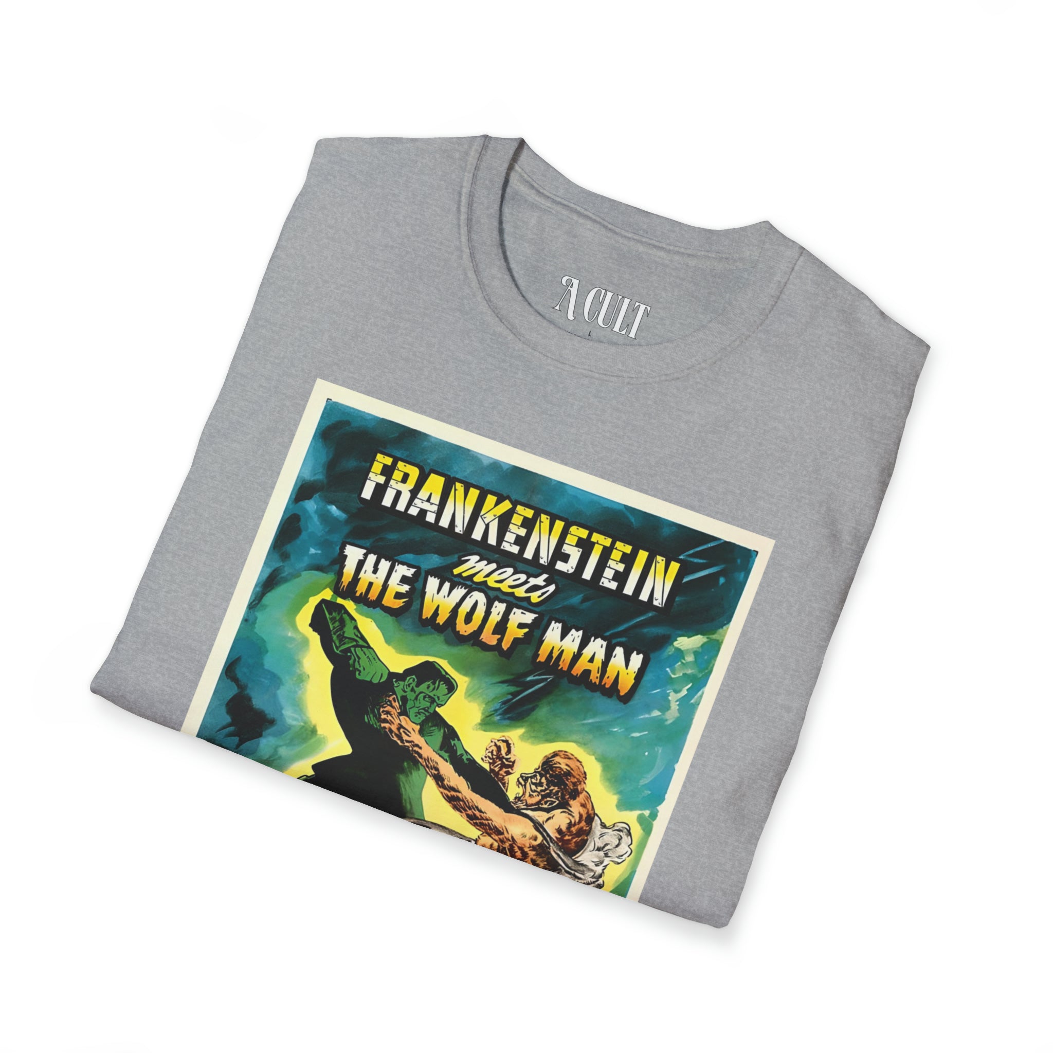 Frankenstein Meets The Wolf Man - Unisex Soft-Style T-Shirt