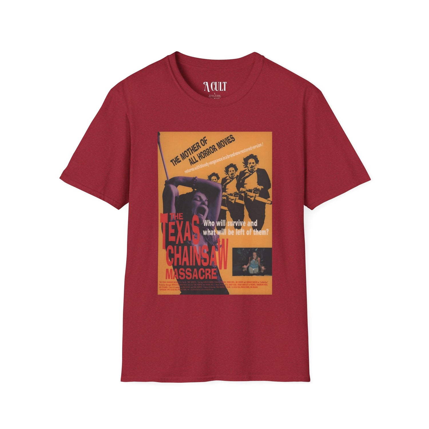 The Texas Chainsaw Massacre - Vintage Poster - Unisex Soft-Style T-Shirt