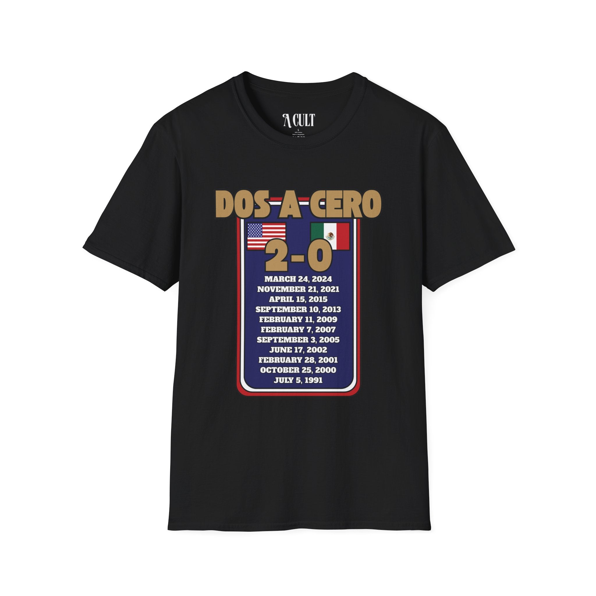 World Cup - USA - Dos A Cero - Unisex Soft-Style T-Shirt