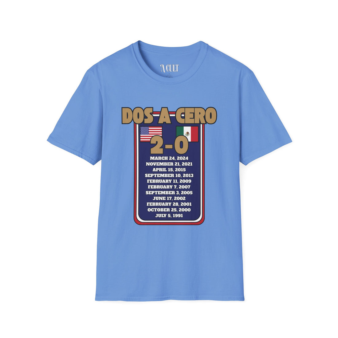 World Cup - USA - Dos A Cero - Unisex Soft-Style T-Shirt