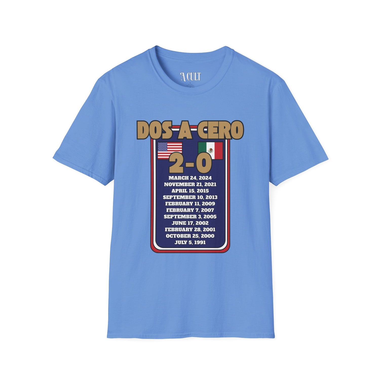 World Cup - USA - Dos A Cero - Unisex Soft-Style T-Shirt