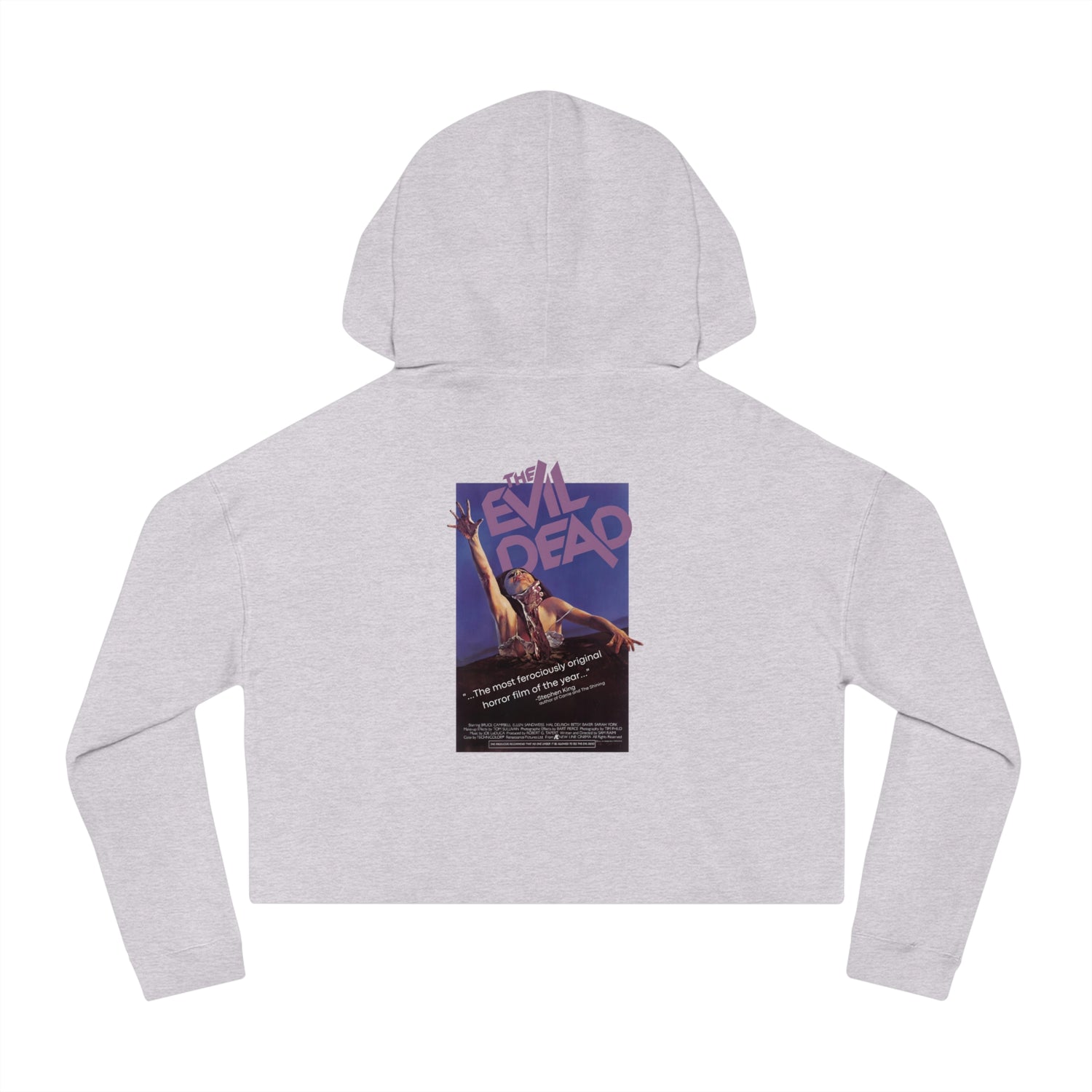 The Evil Dead - Buried but Groovy - Women’s Cropped Hooded Sweatshirt