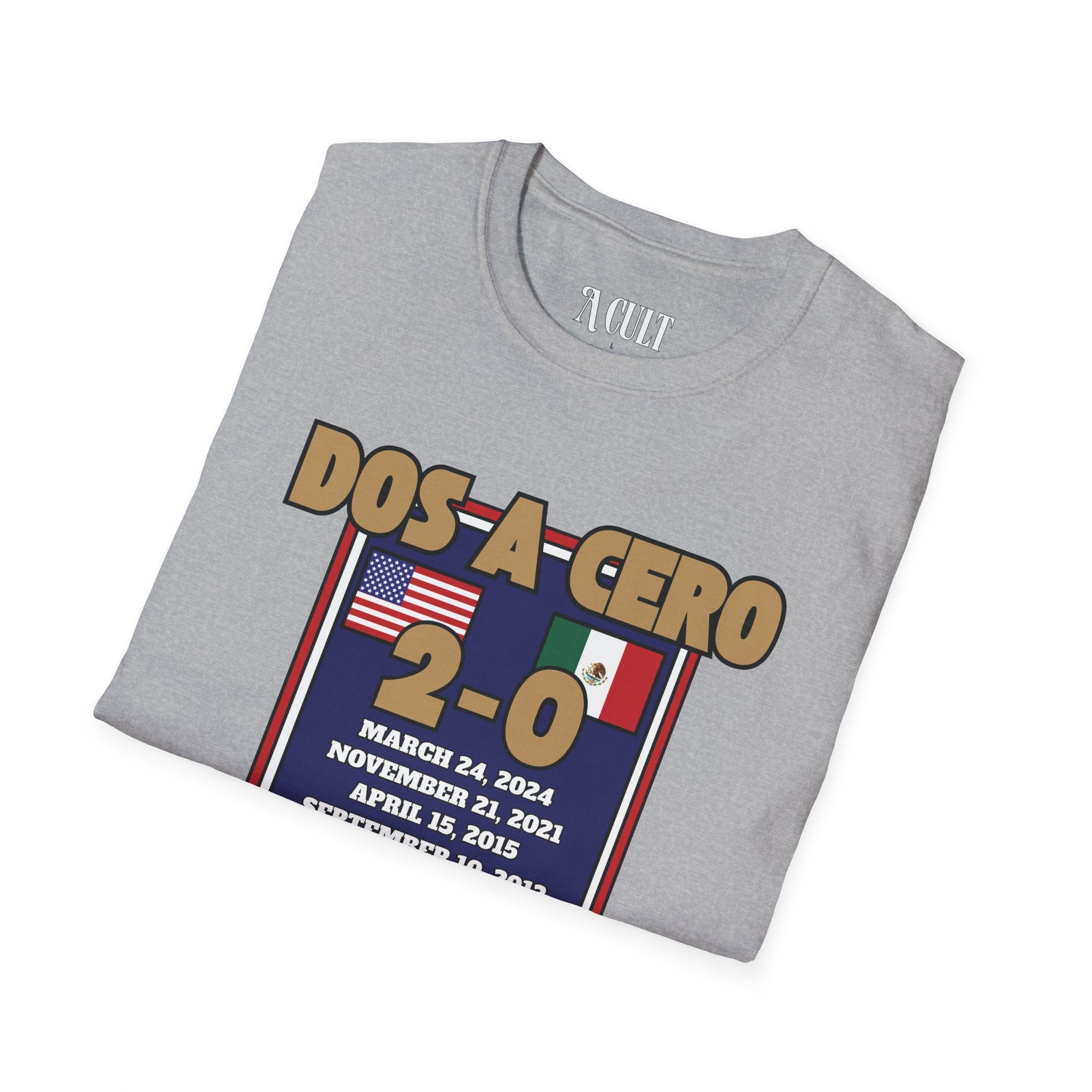 World Cup - USA - Dos A Cero - Unisex Soft-Style T-Shirt