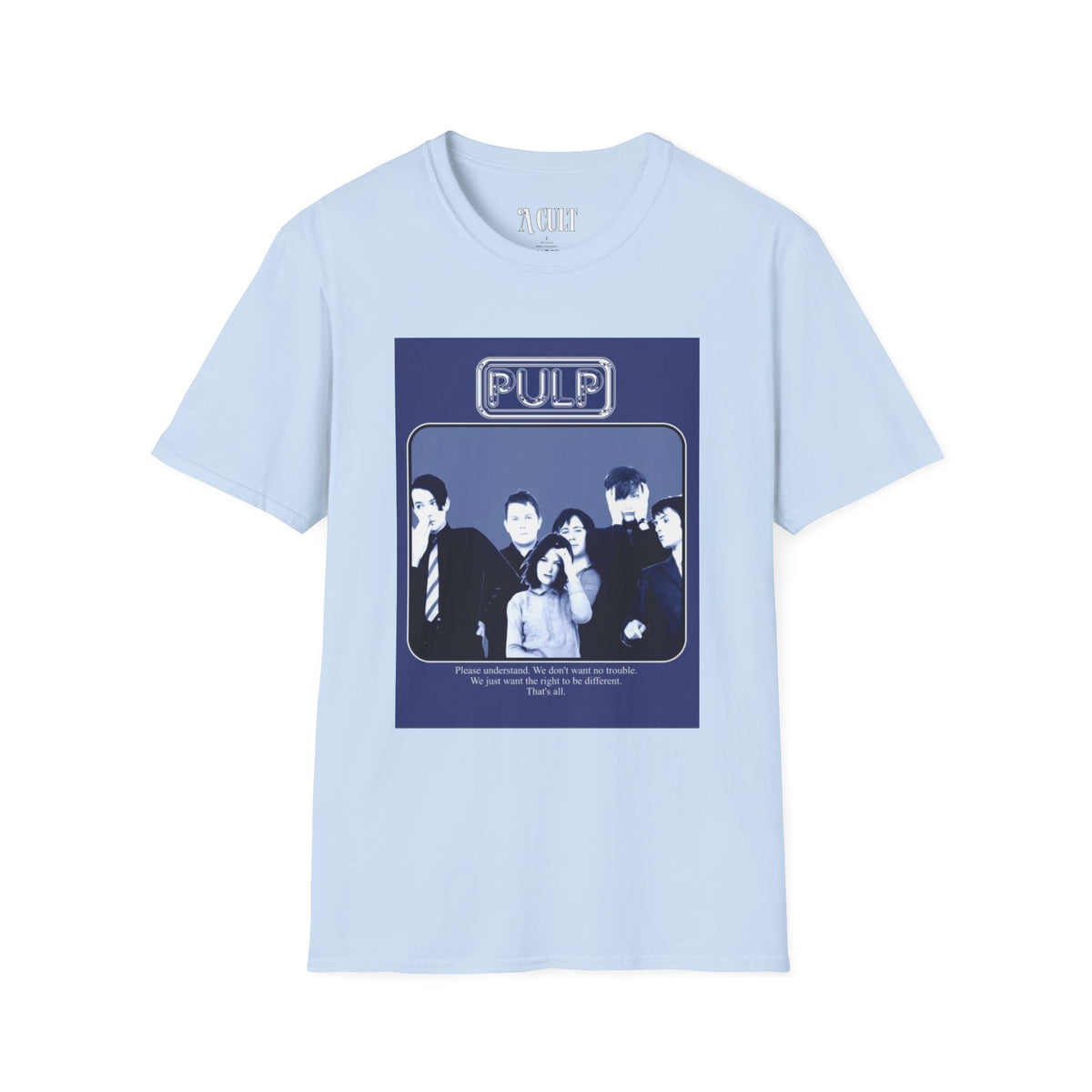 Pulp - Right To Be Different - Unisex Soft-Style T-Shirt