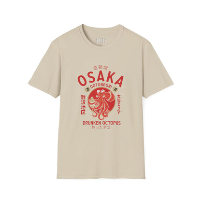 Osaka Dotonbori - Drunken Octopus - Unisex Soft-Style T-Shirt