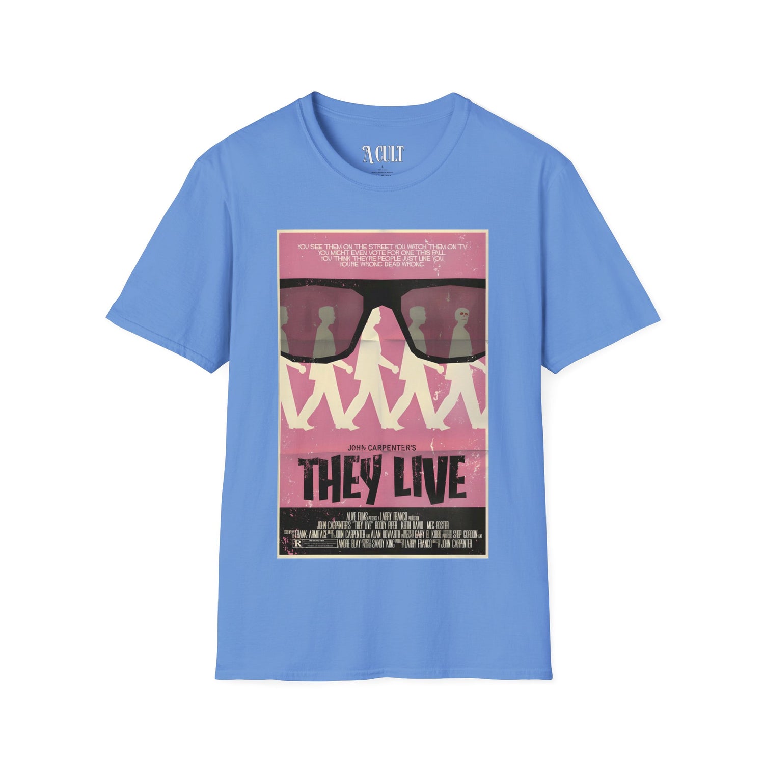 They Live - Glasses Pink - Unisex Soft-Style T-Shirt