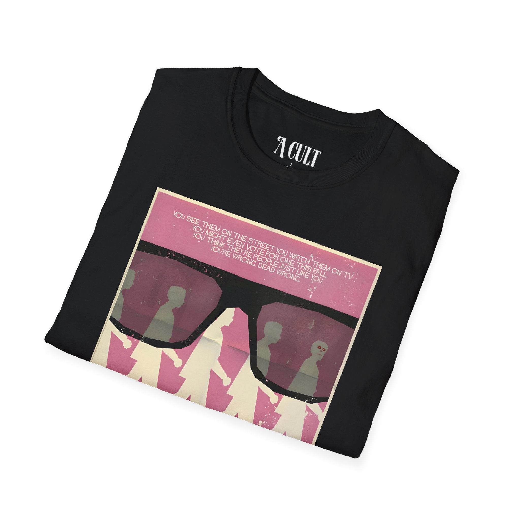 They Live - Glasses Pink - Unisex Soft-Style T-Shirt