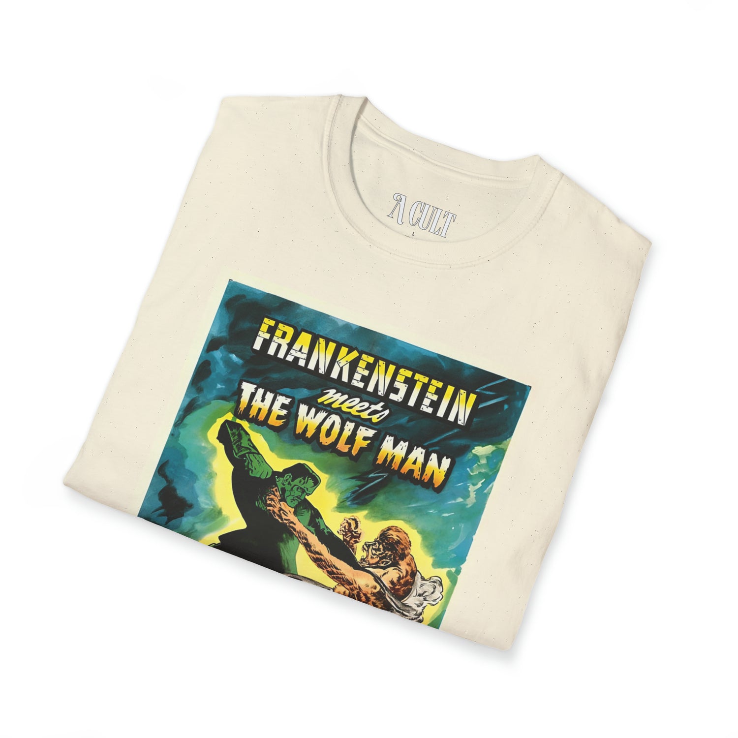 Frankenstein Meets The Wolf Man - Unisex Soft-Style T-Shirt