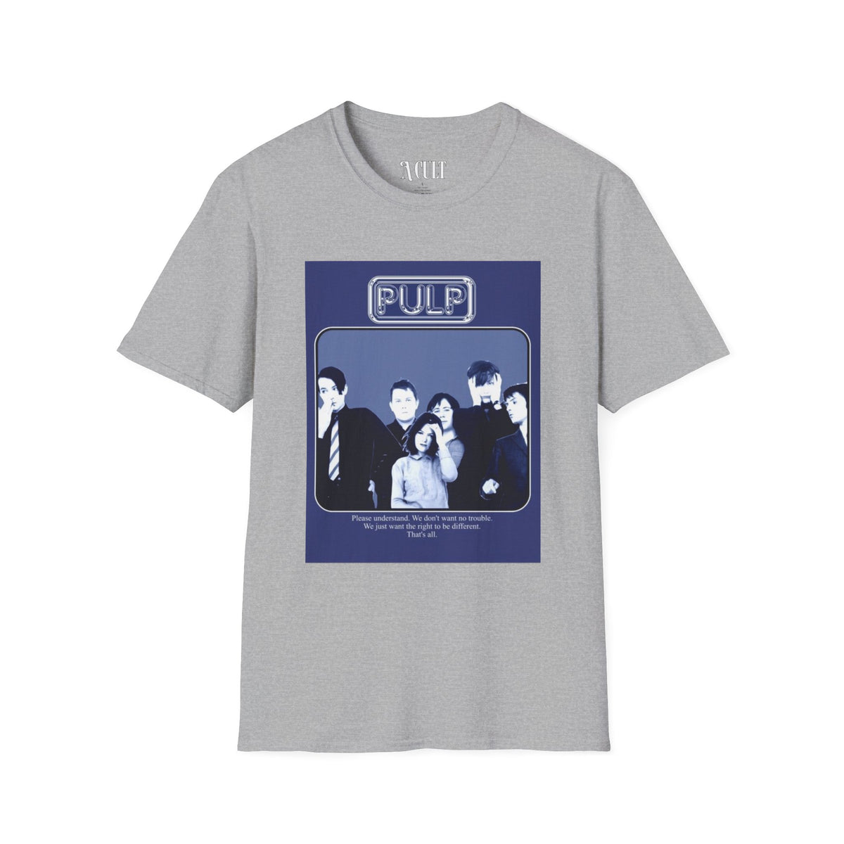 Pulp - Right To Be Different - Unisex Soft-Style T-Shirt