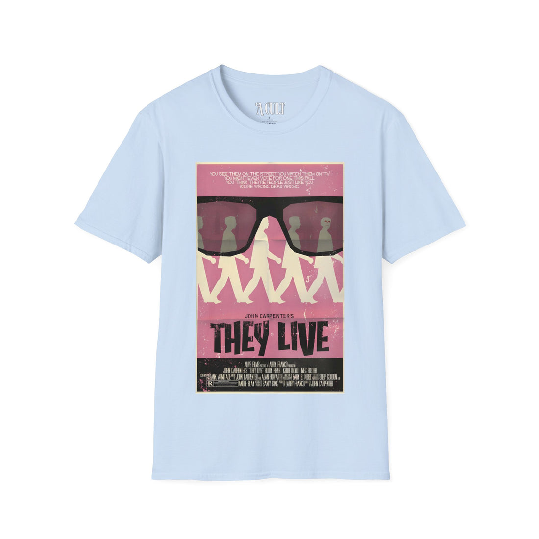 They Live - Glasses Pink - Unisex Soft-Style T-Shirt