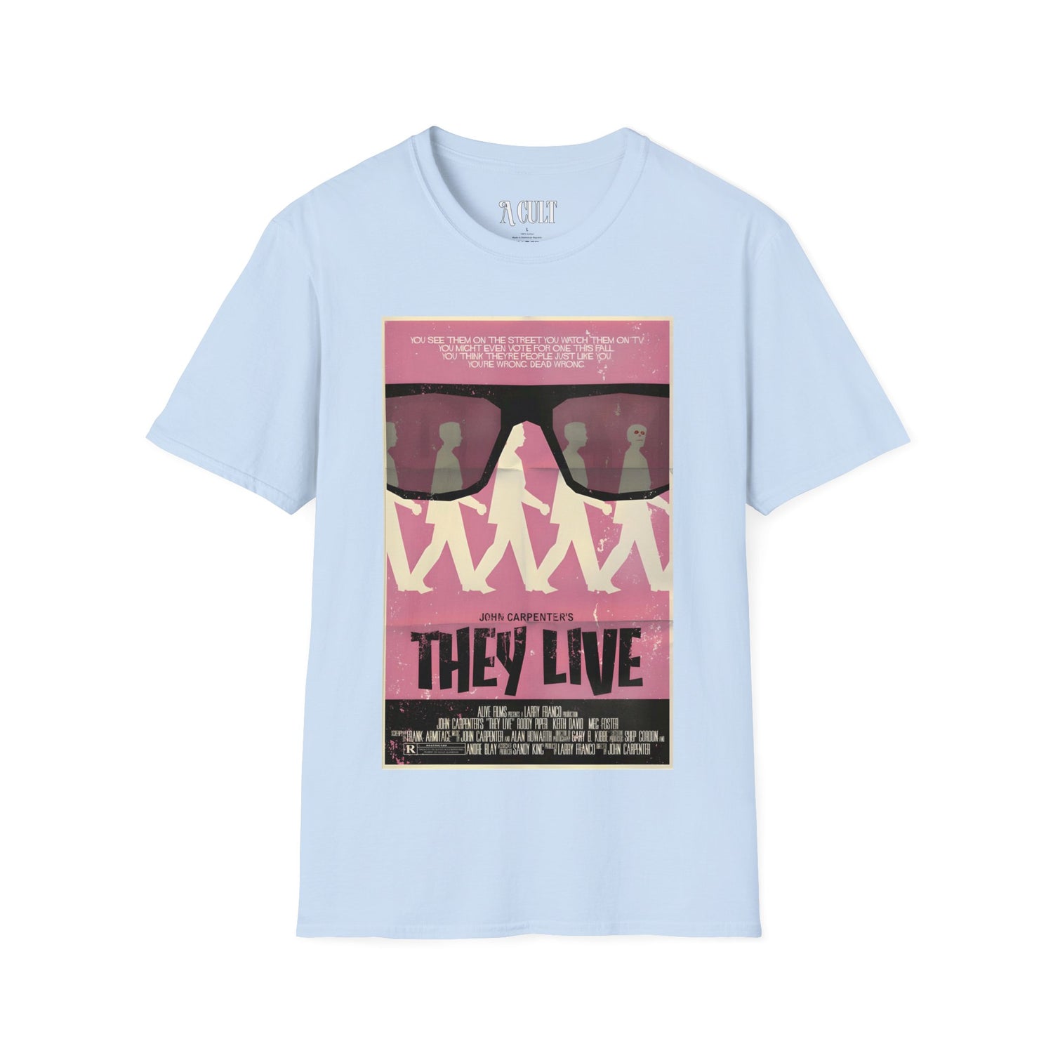 They Live - Glasses Pink - Unisex Soft-Style T-Shirt