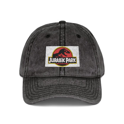 Jurassic Park - Park Logo - Retro Embroidered Vintage Cap