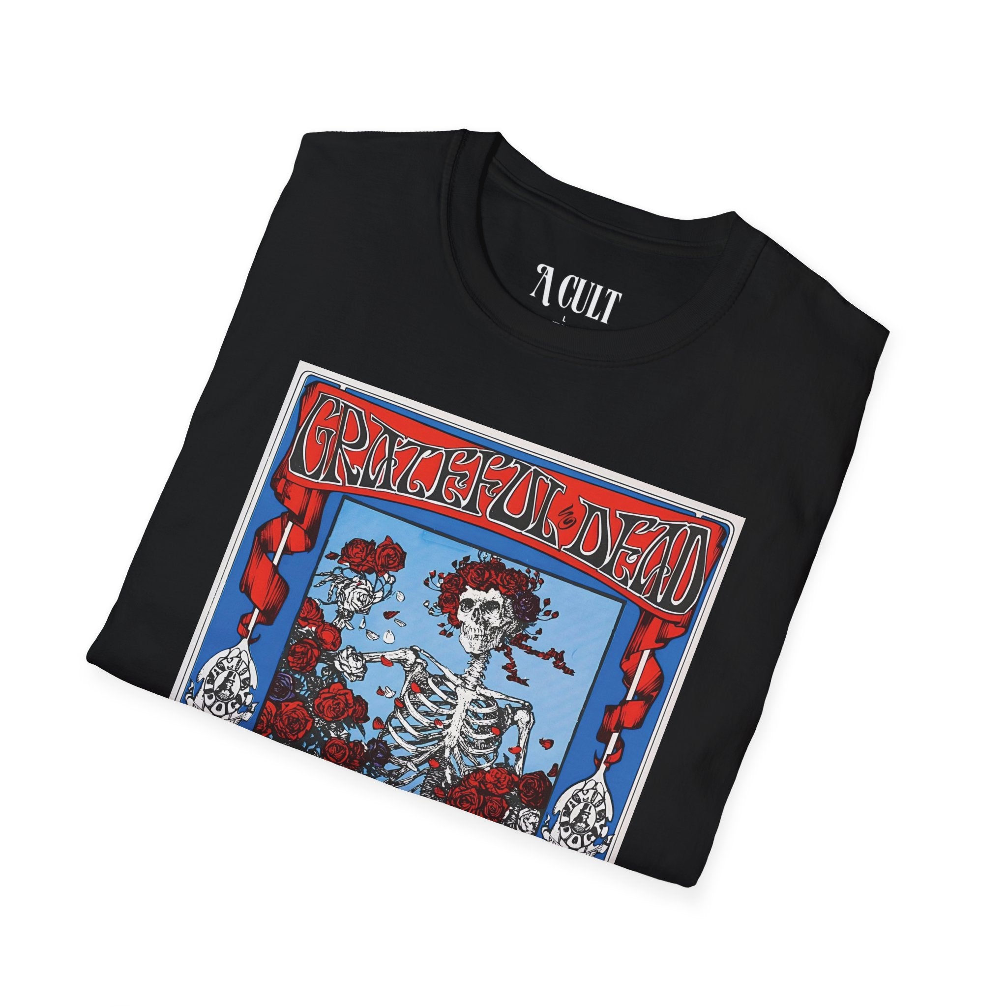 Grateful Dead - Vintage Concert Print - Unisex Soft-Style T-Shirt