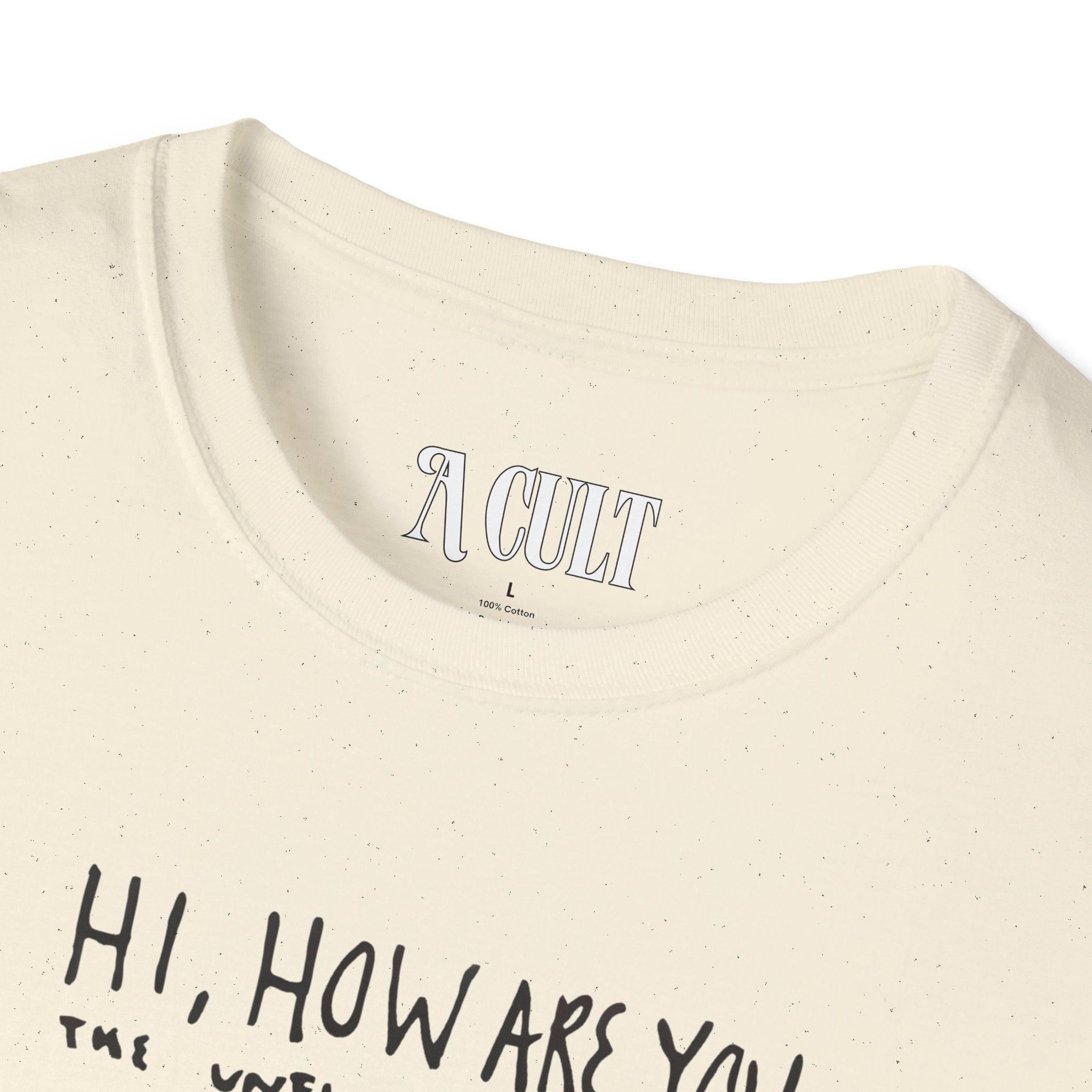 What They Wore - Kurt Cobain - Hi, How Are You - Unisex Soft-Style T-Shirt