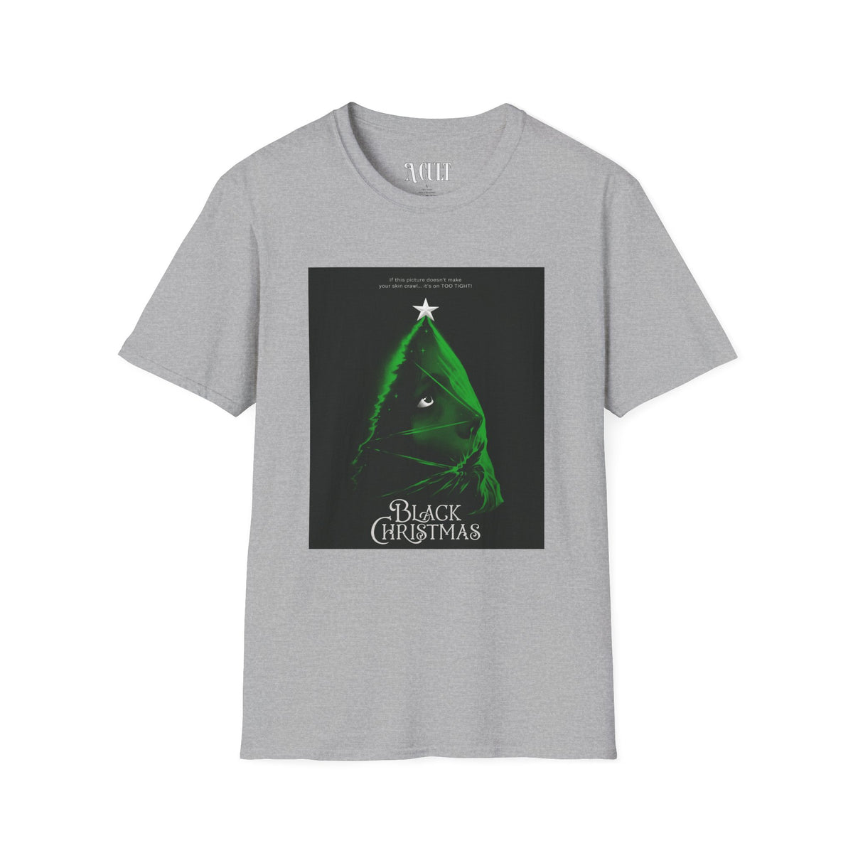 Black Christmas - Tree - Unisex Soft-Style T-Shirt