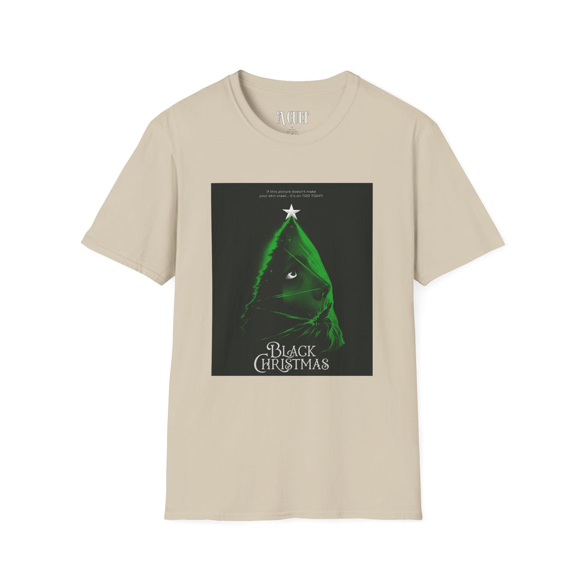 Black Christmas - Tree - Unisex Soft-Style T-Shirt