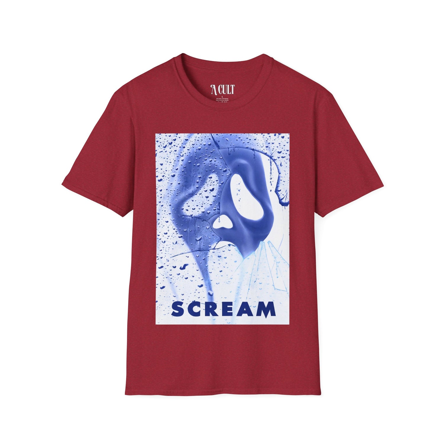 Scream Face Inverted - Unisex Soft-Style T-Shirt