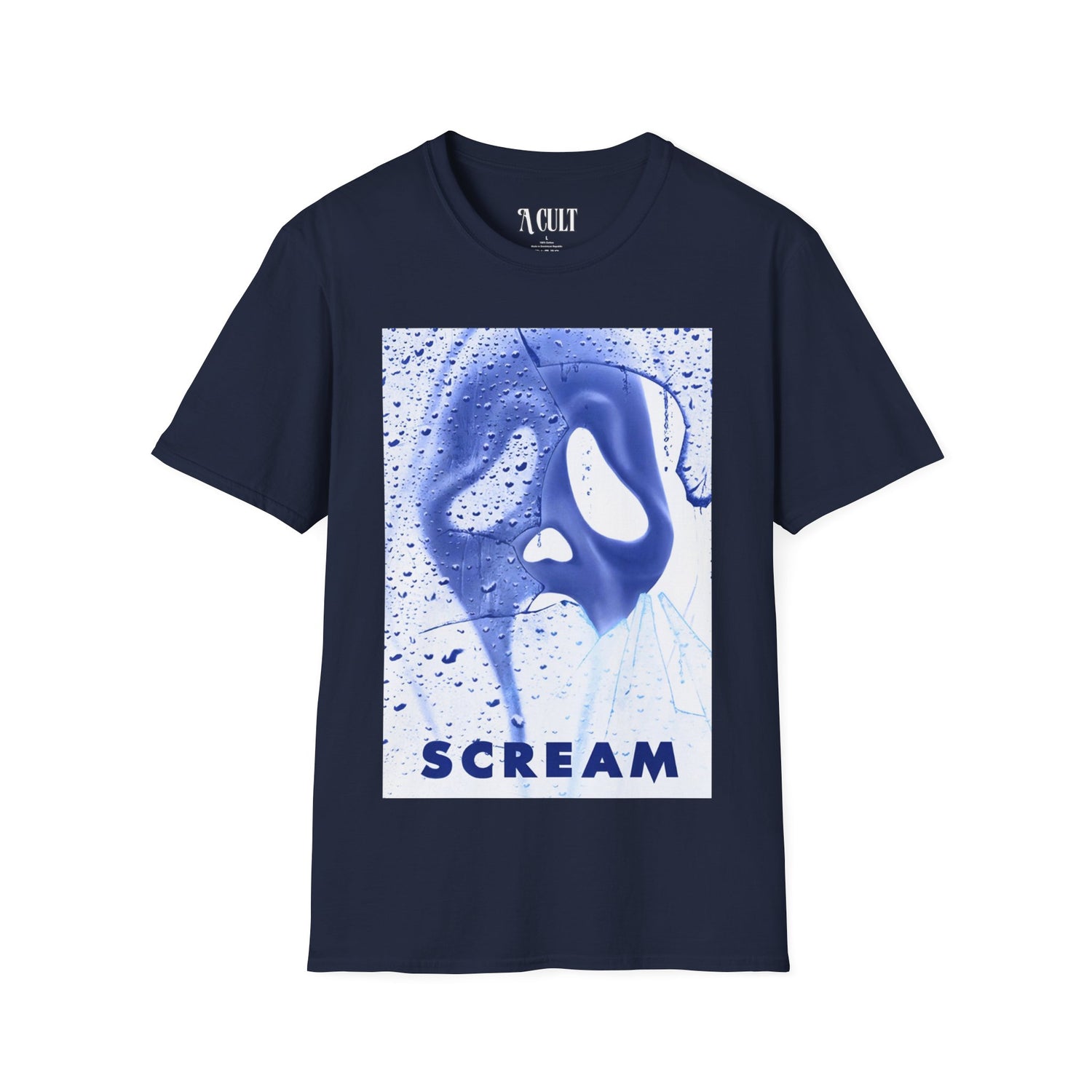 Scream Face Inverted - Unisex Soft-Style T-Shirt