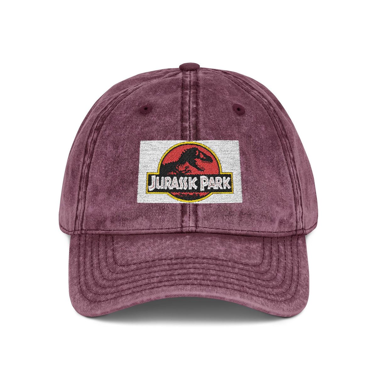 Jurassic Park - Park Logo - Retro Embroidered Vintage Cap