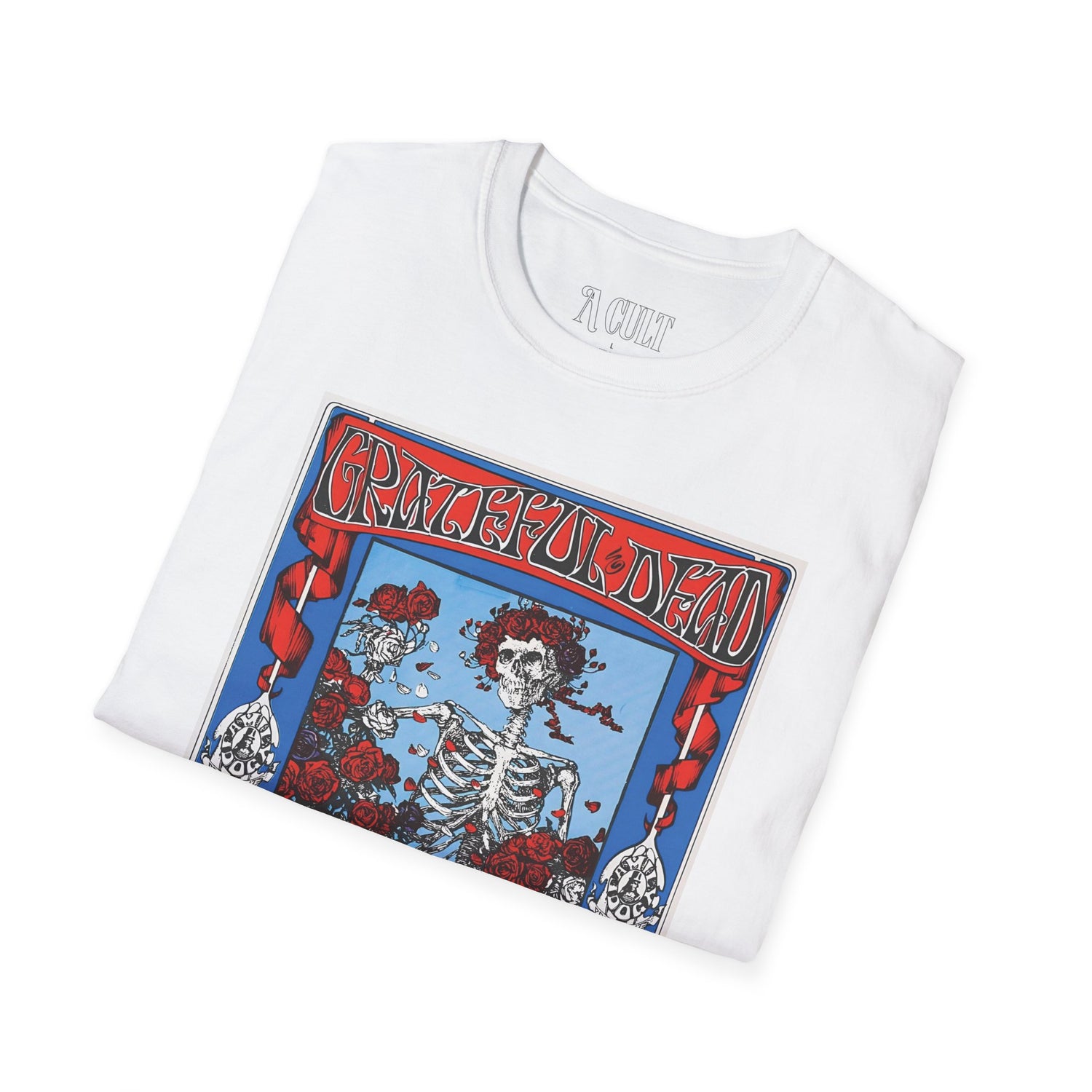 Grateful Dead - Vintage Concert Print - Unisex Soft-Style T-Shirt