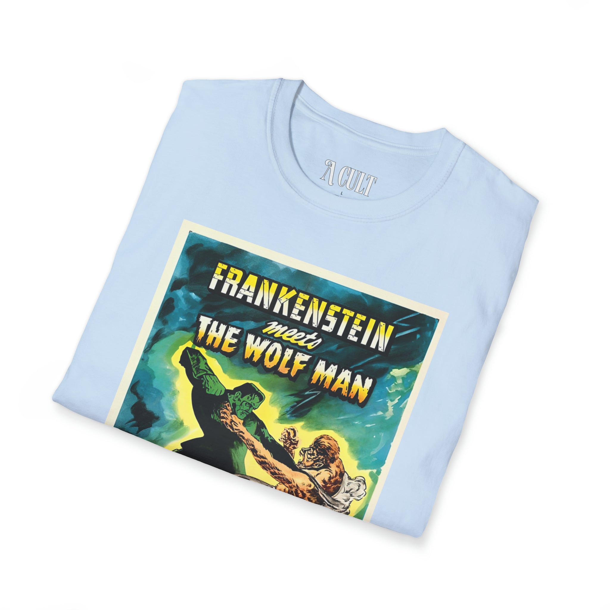 Frankenstein Meets The Wolf Man - Unisex Soft-Style T-Shirt