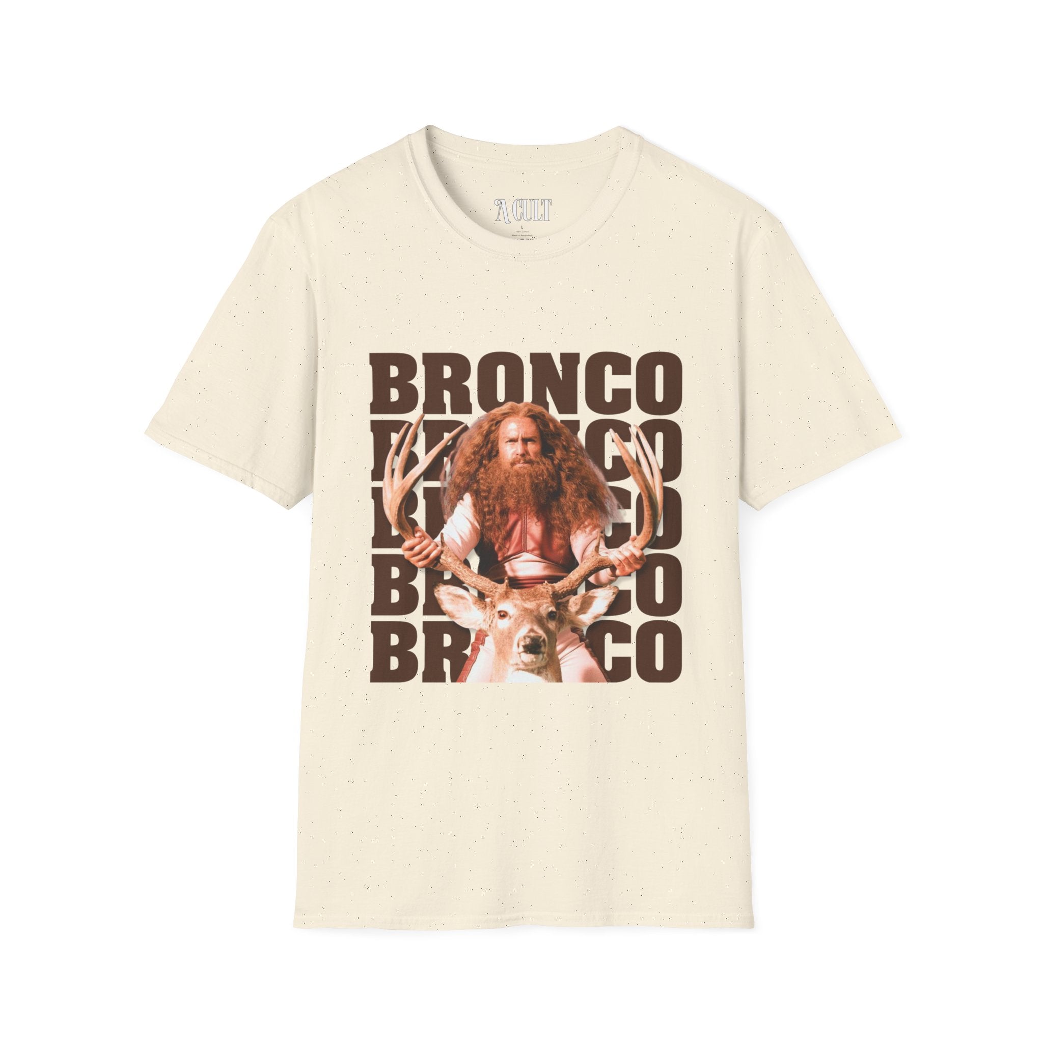 Gentlemen Broncos - Bronco and The Battle Stag - Unisex Soft-Style T-Shirt