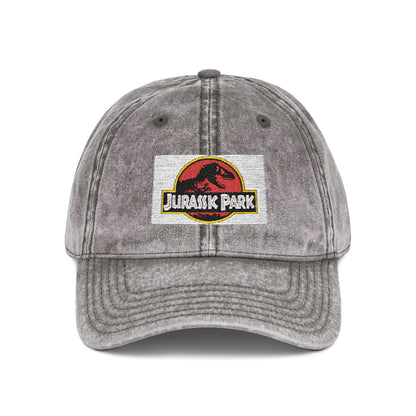 Jurassic Park - Park Logo - Retro Embroidered Vintage Cap