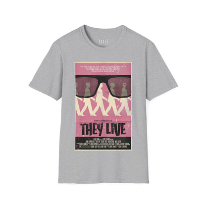 They Live - Glasses Pink - Unisex Soft-Style T-Shirt