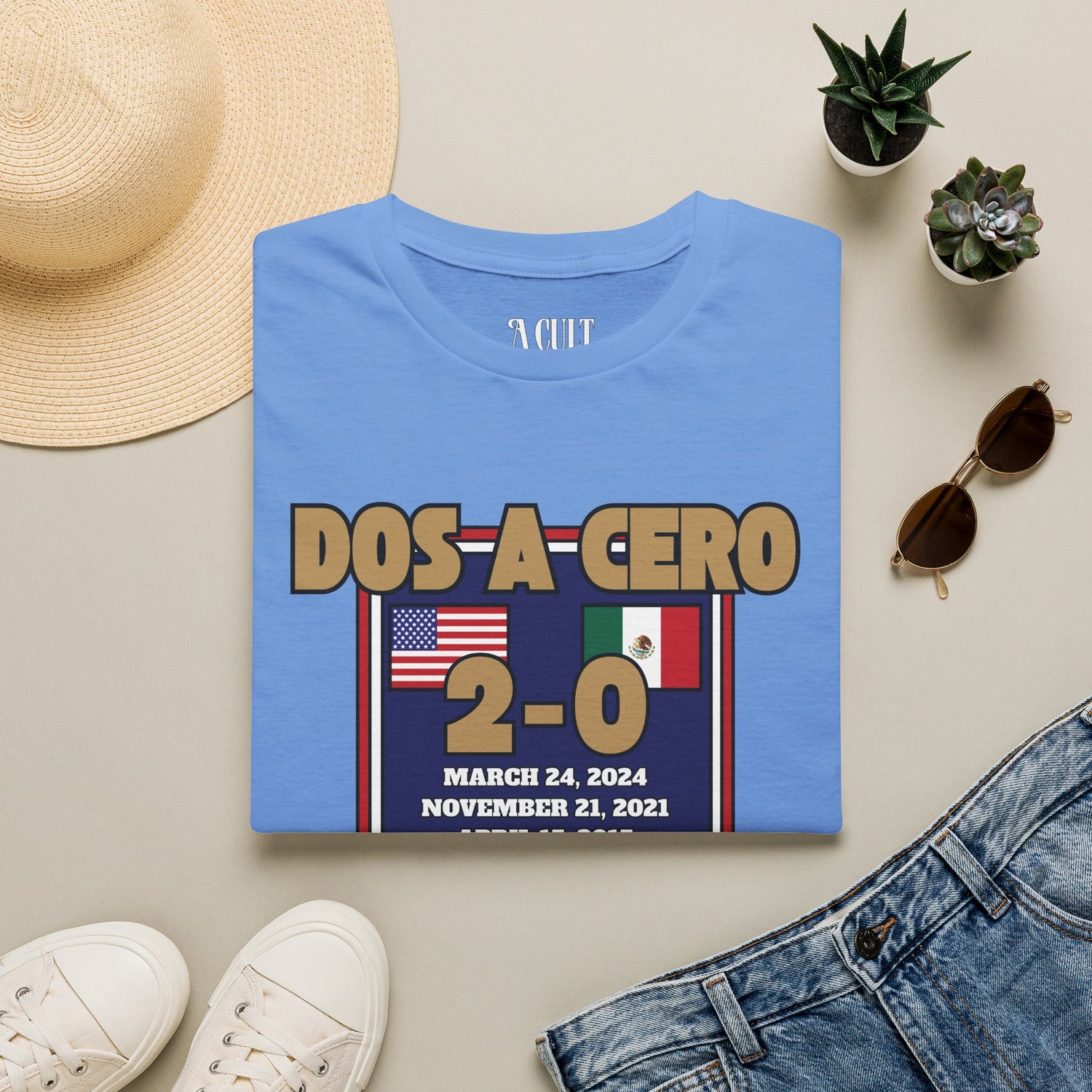 World Cup - USA - Dos A Cero - Unisex Soft-Style T-Shirt