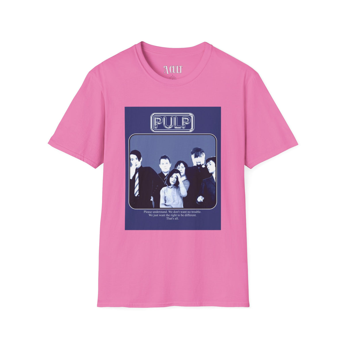 Pulp - Right To Be Different - Unisex Soft-Style T-Shirt