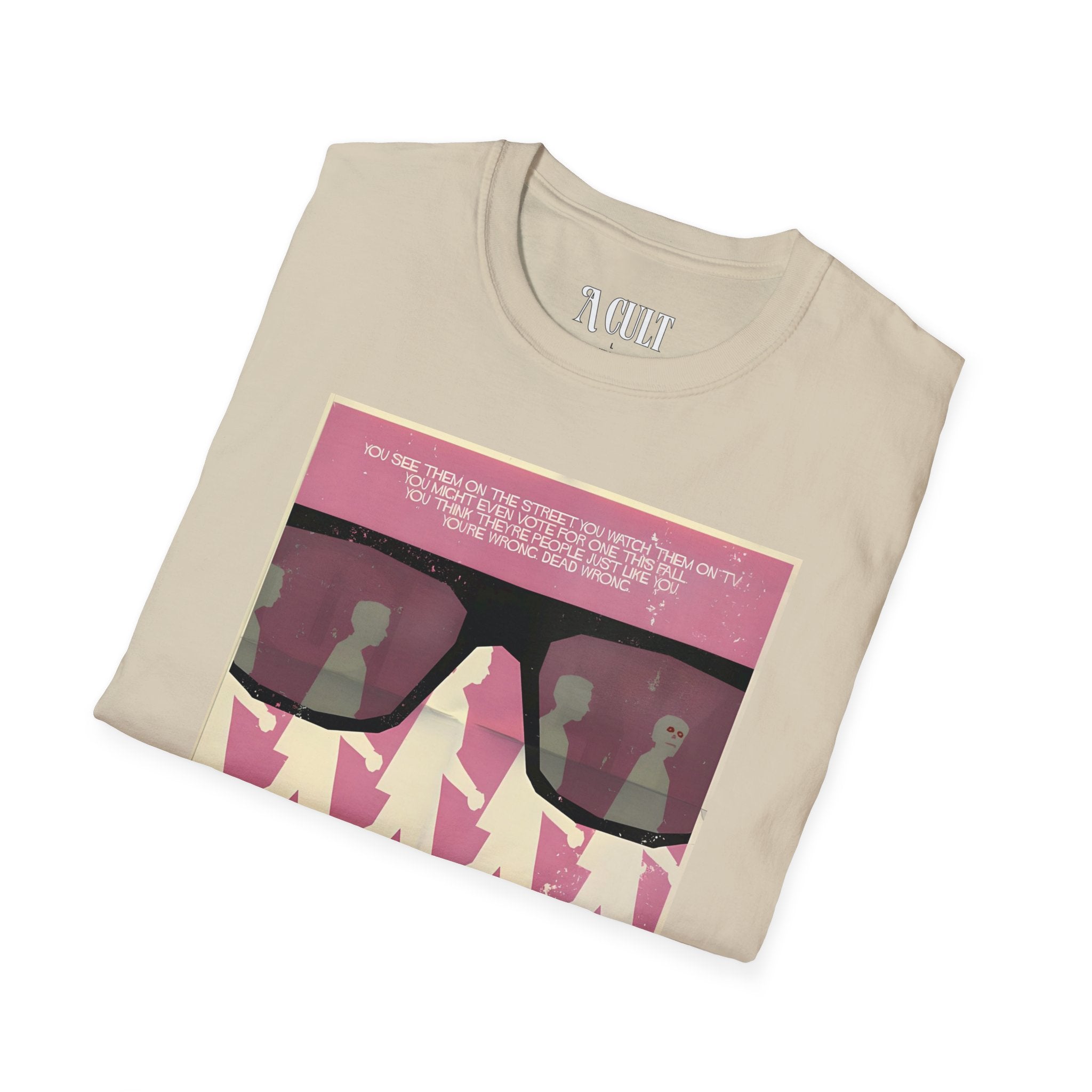 They Live - Glasses Pink - Unisex Soft-Style T-Shirt