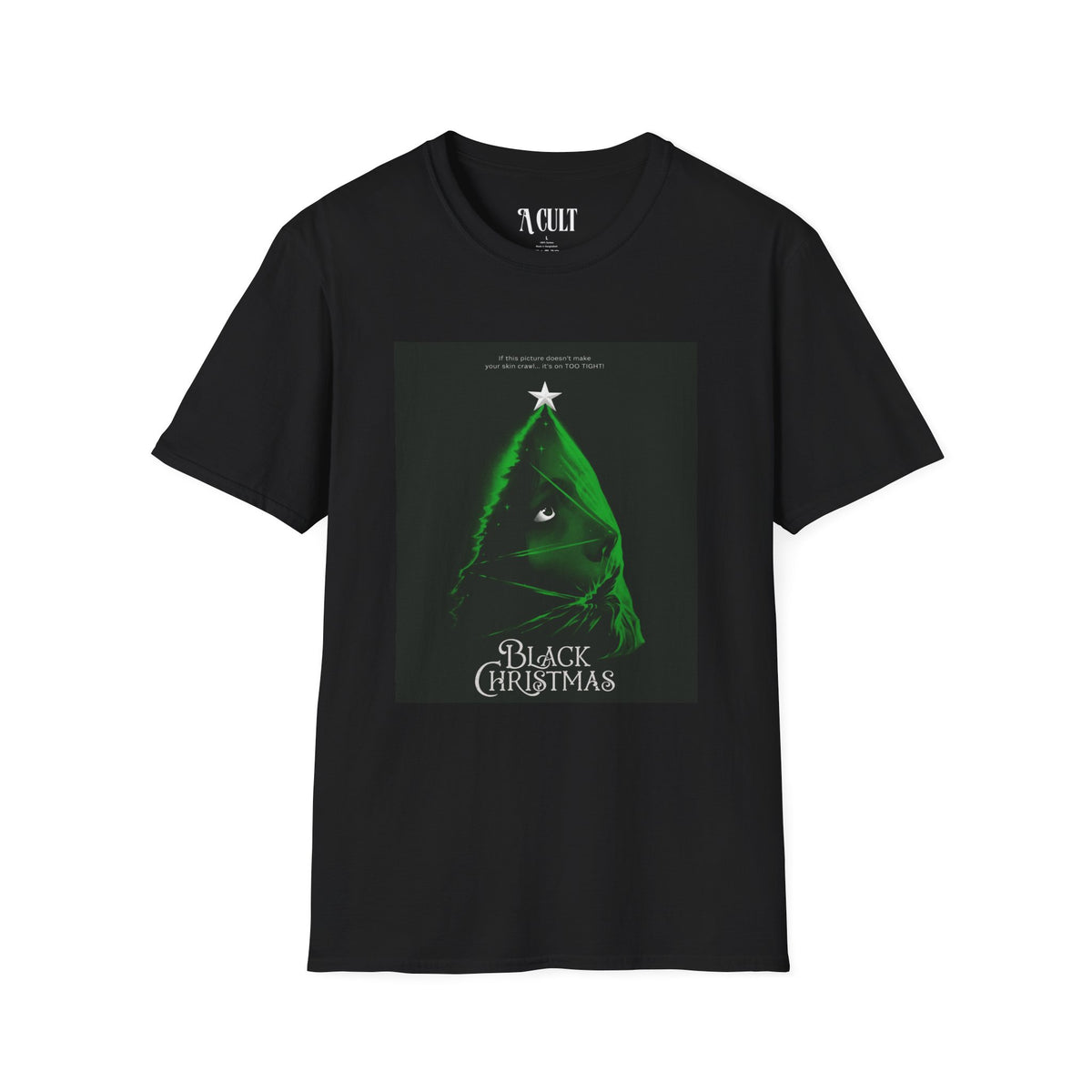 Black Christmas - Tree - Unisex Soft-Style T-Shirt