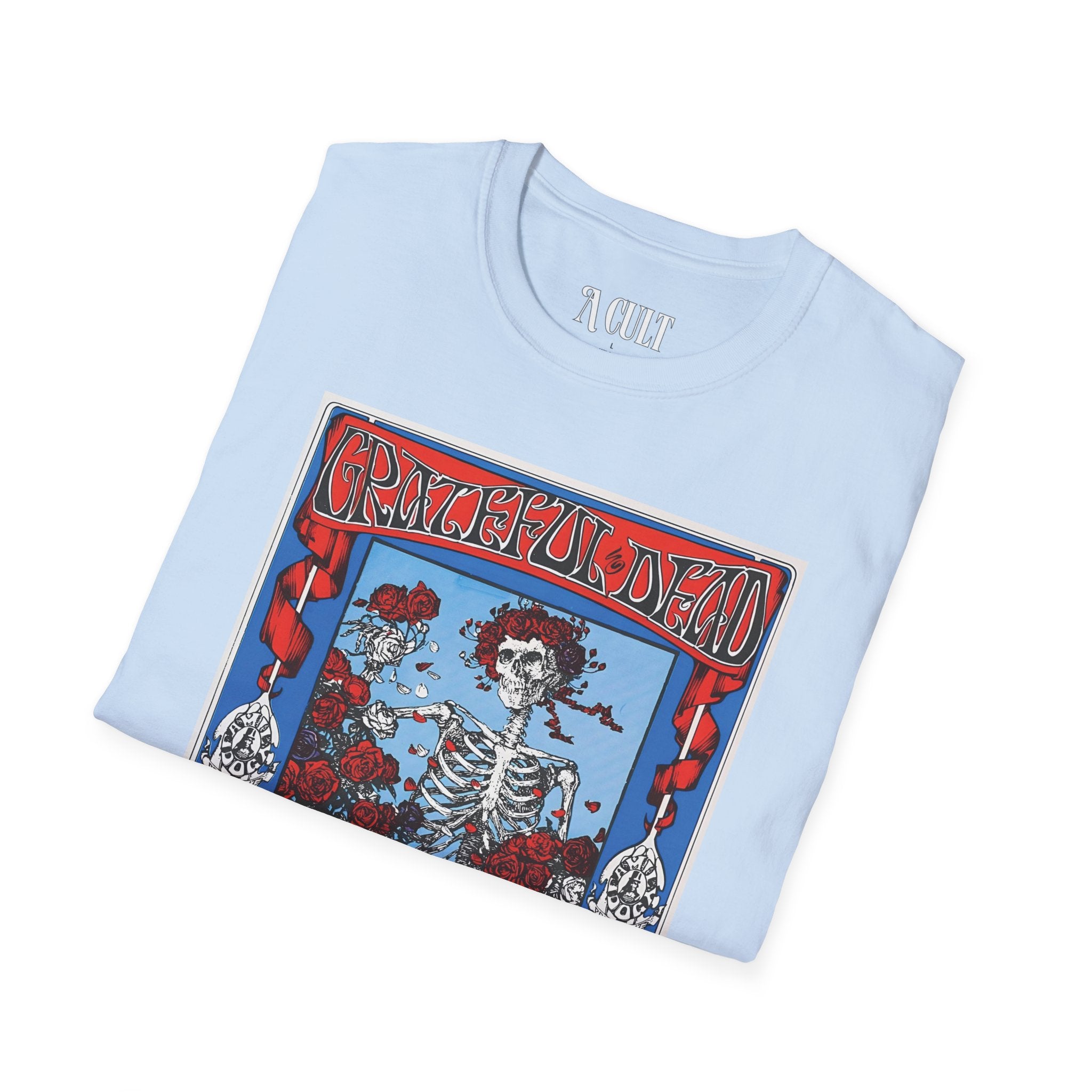 Grateful Dead - Vintage Concert Print - Unisex Soft-Style T-Shirt