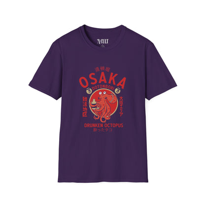 Osaka Dotonbori - Drunken Octopus - Unisex Soft-Style T-Shirt