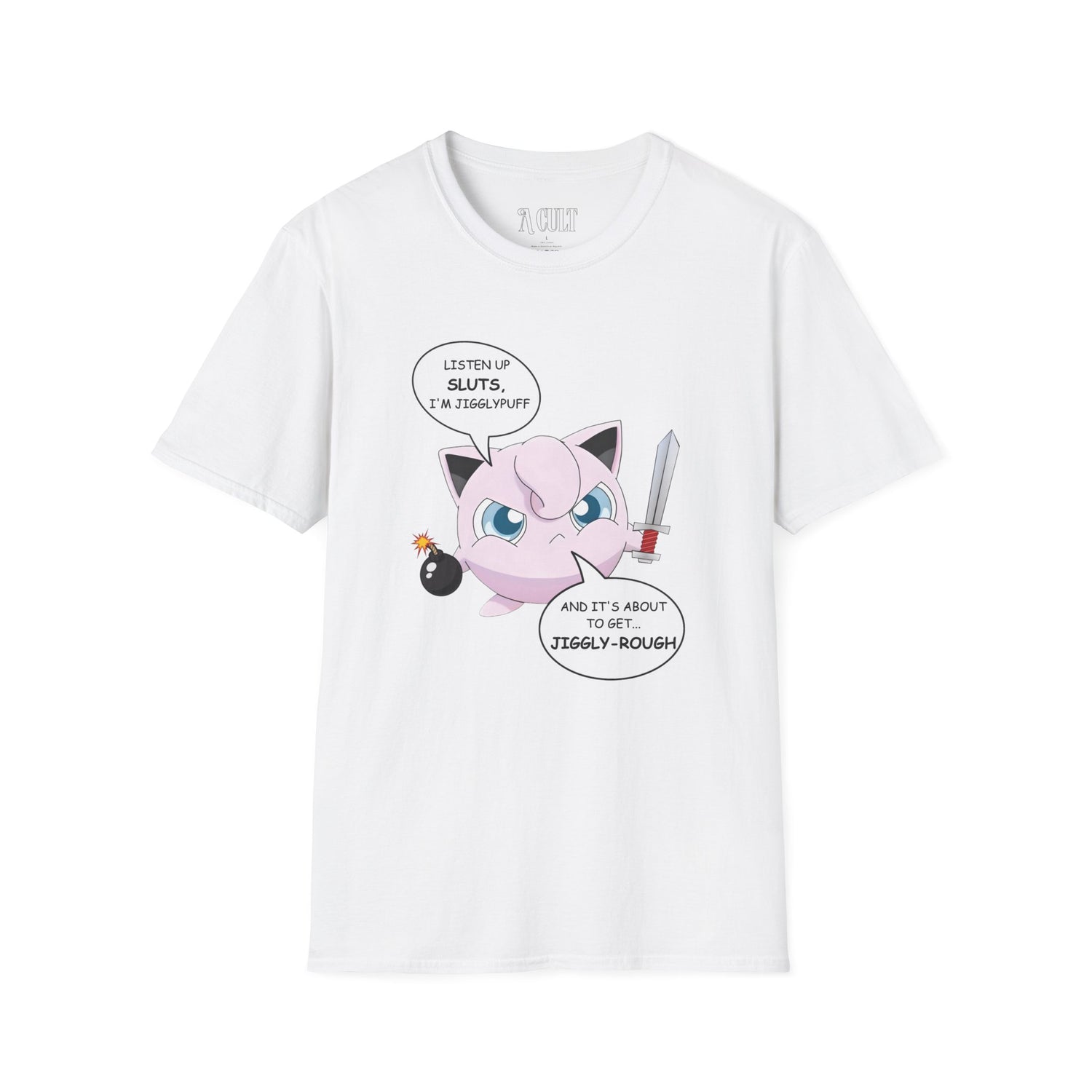 Pokemon - Jigglyrough - Unisex Soft-Style T-Shirt