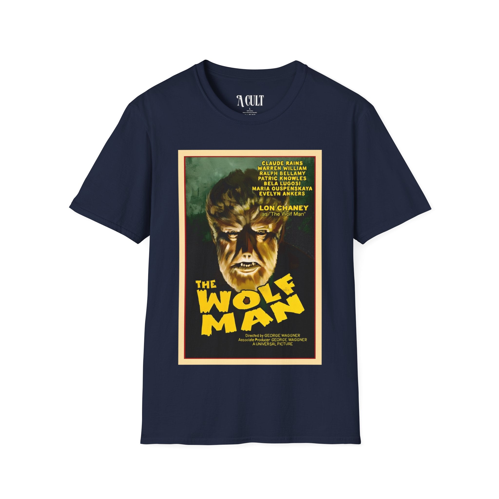 The Wolf Man  - Face - Unisex Soft-Style T-Shirt