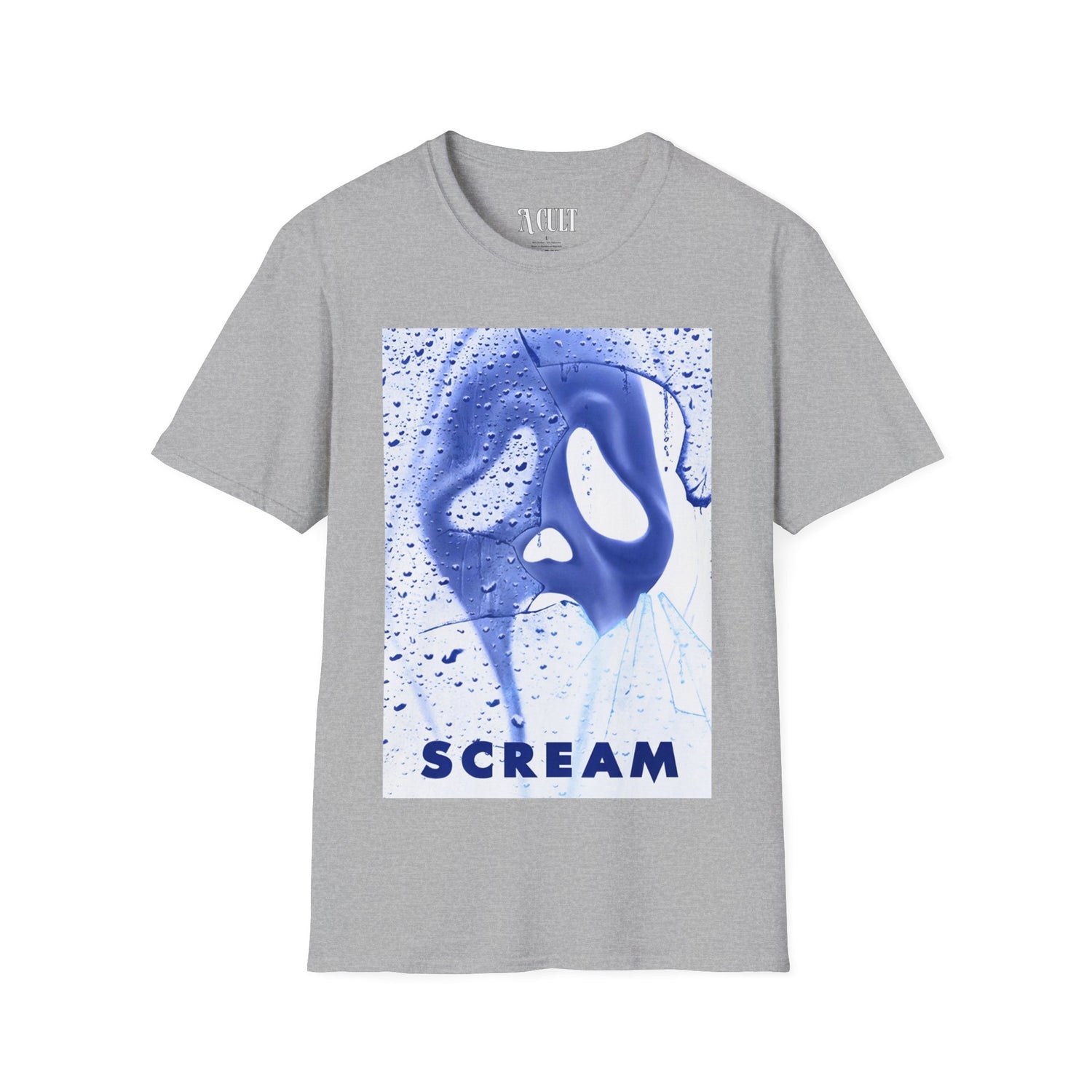 Scream Face Inverted - Unisex Soft-Style T-Shirt