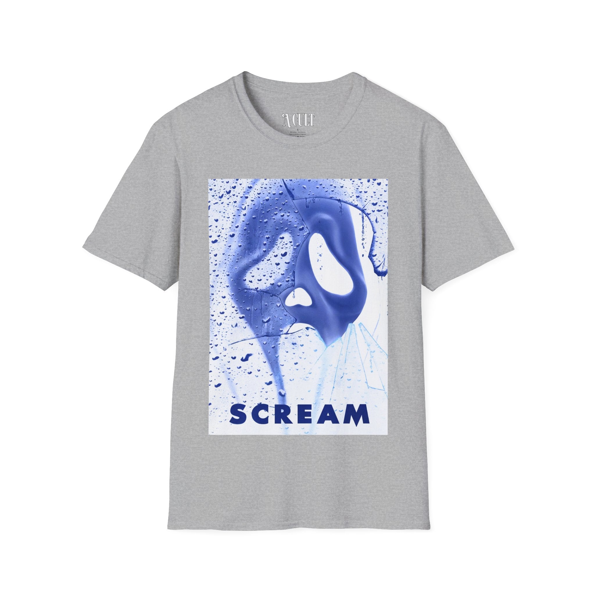 Scream Face Inverted - Unisex Soft-Style T-Shirt