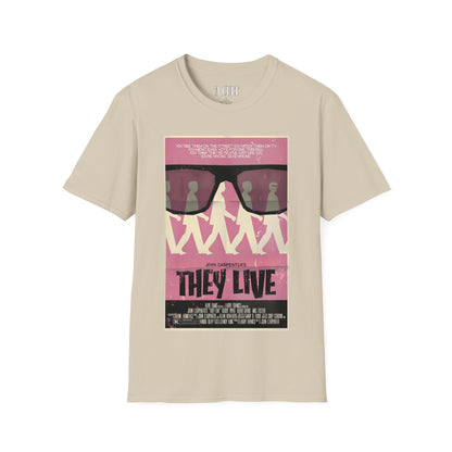 They Live - Glasses Pink - Unisex Soft-Style T-Shirt