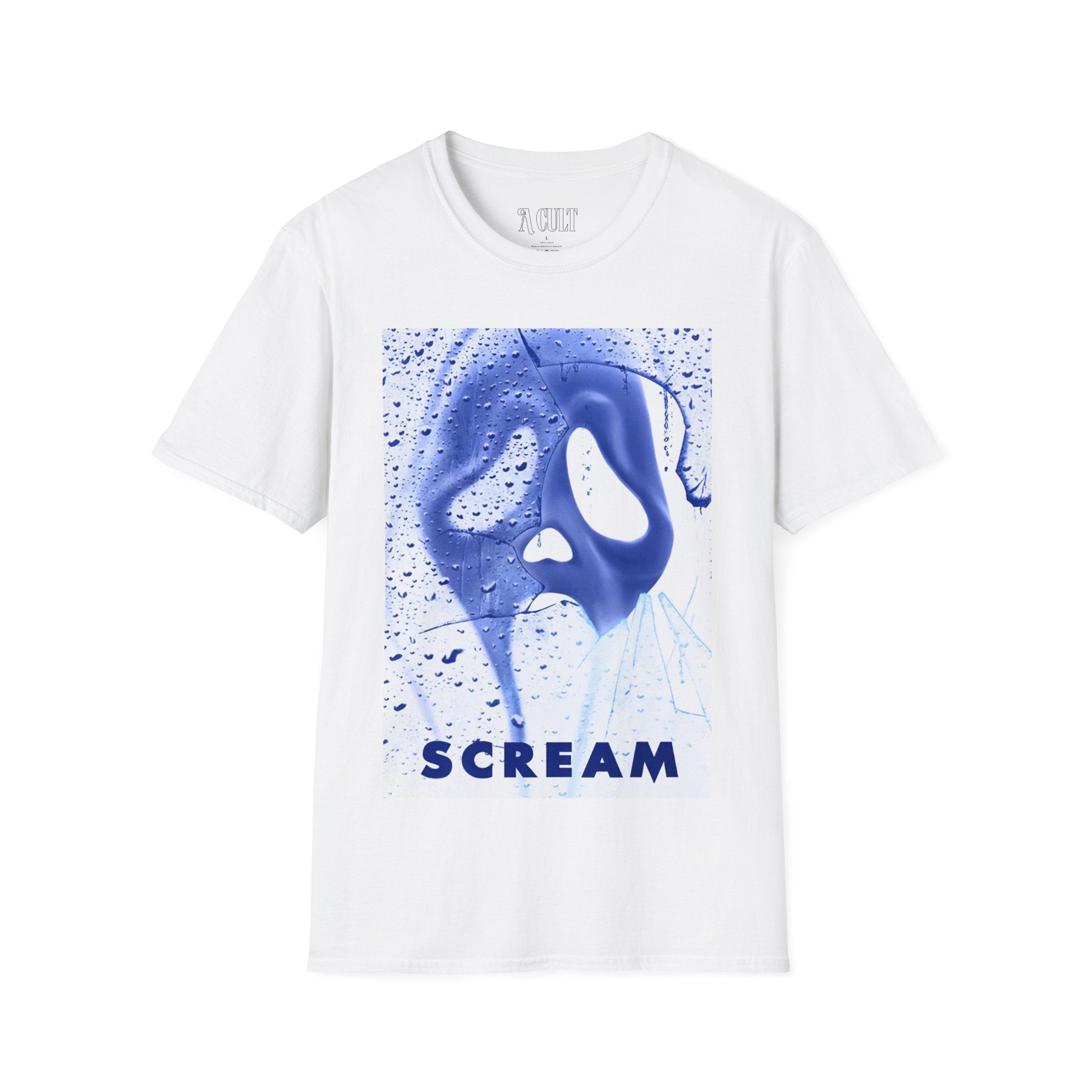 Scream Face Inverted - Unisex Soft-Style T-Shirt