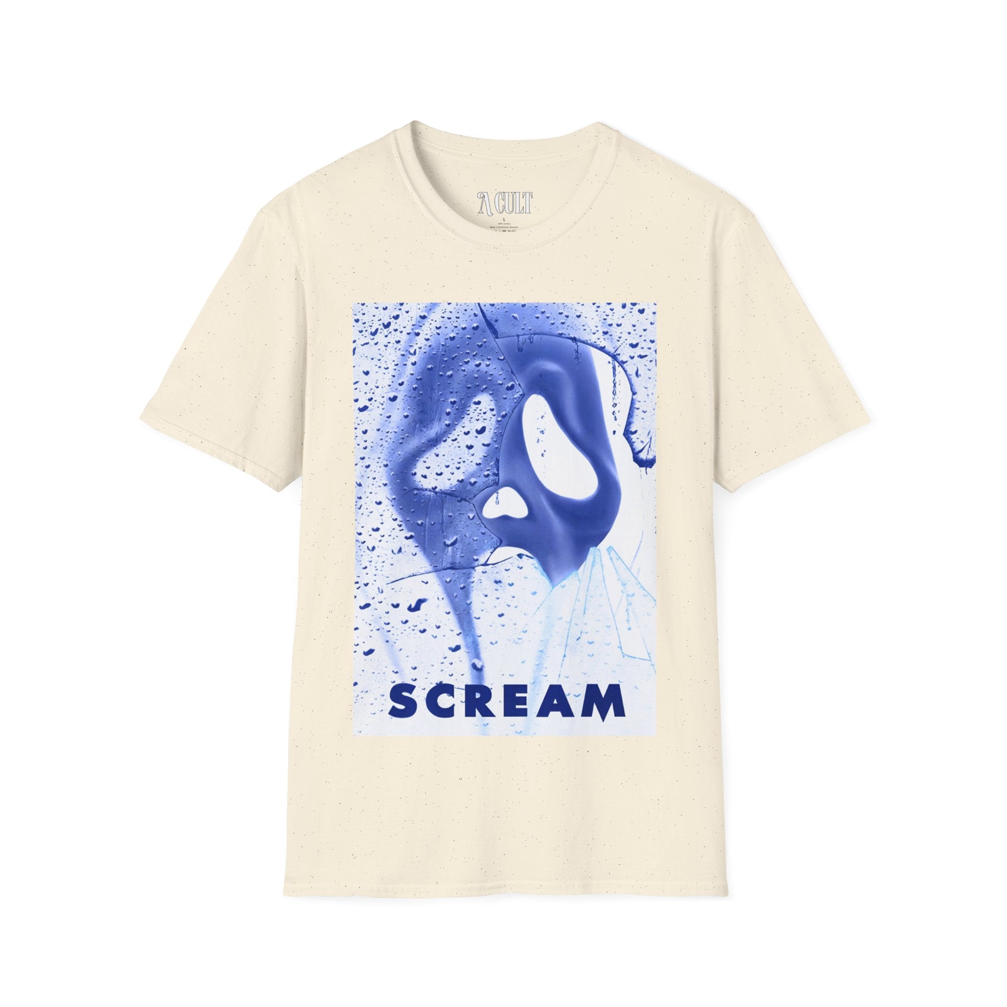 Scream Face Inverted - Unisex Soft-Style T-Shirt