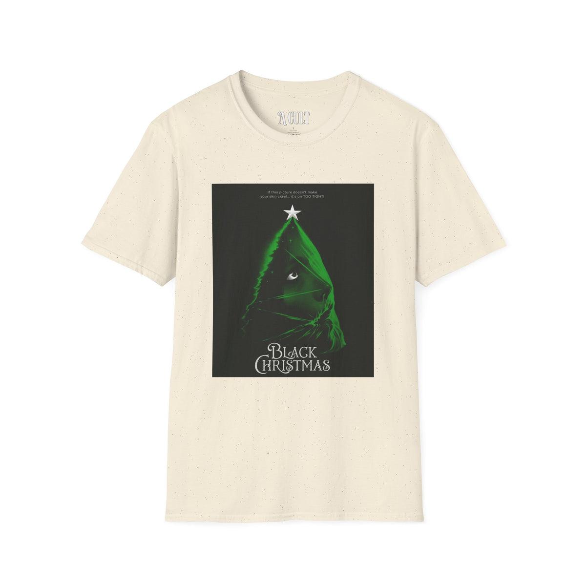 Black Christmas - Tree - Unisex Soft-Style T-Shirt