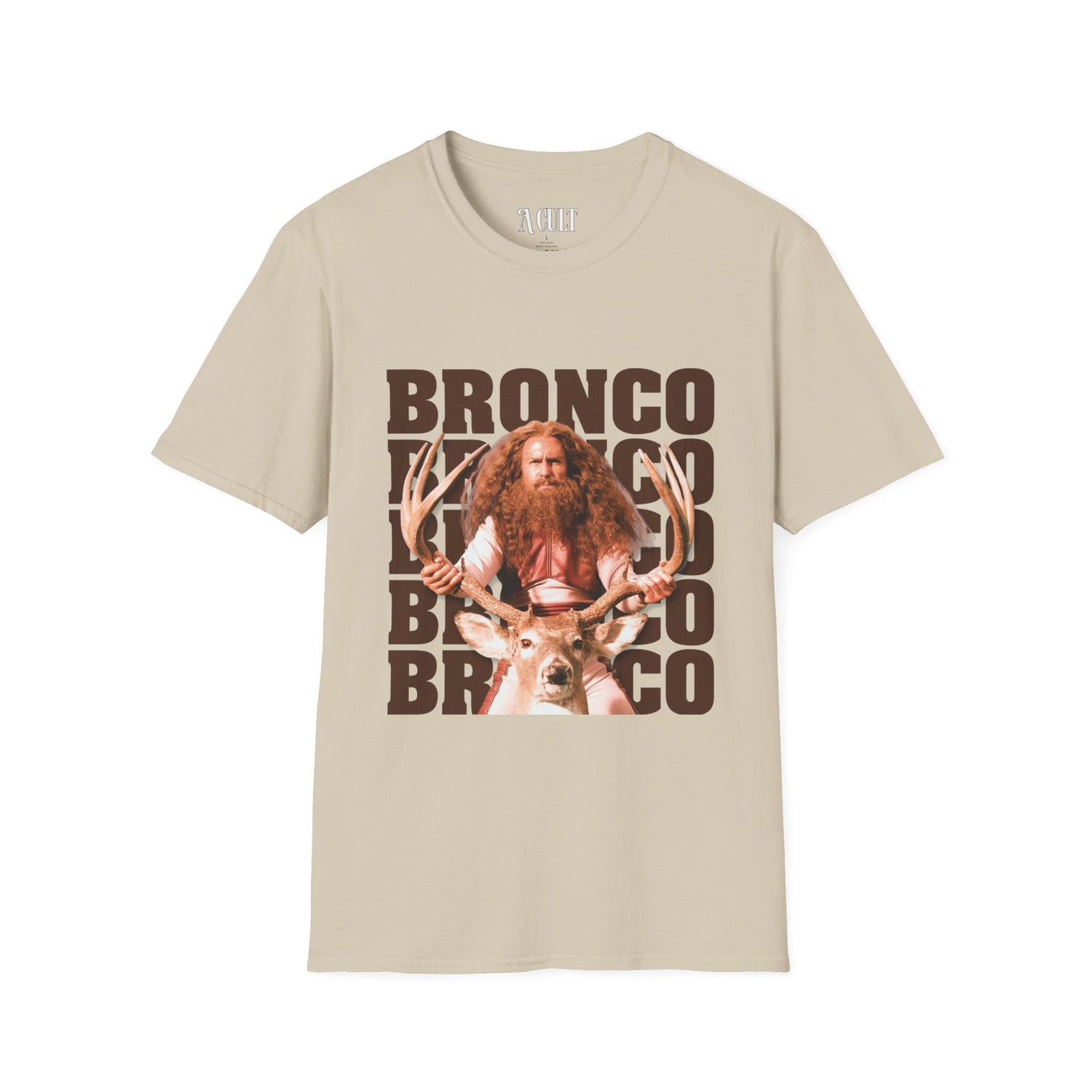 Gentlemen Broncos - Bronco and The Battle Stag - Unisex Soft-Style T-Shirt