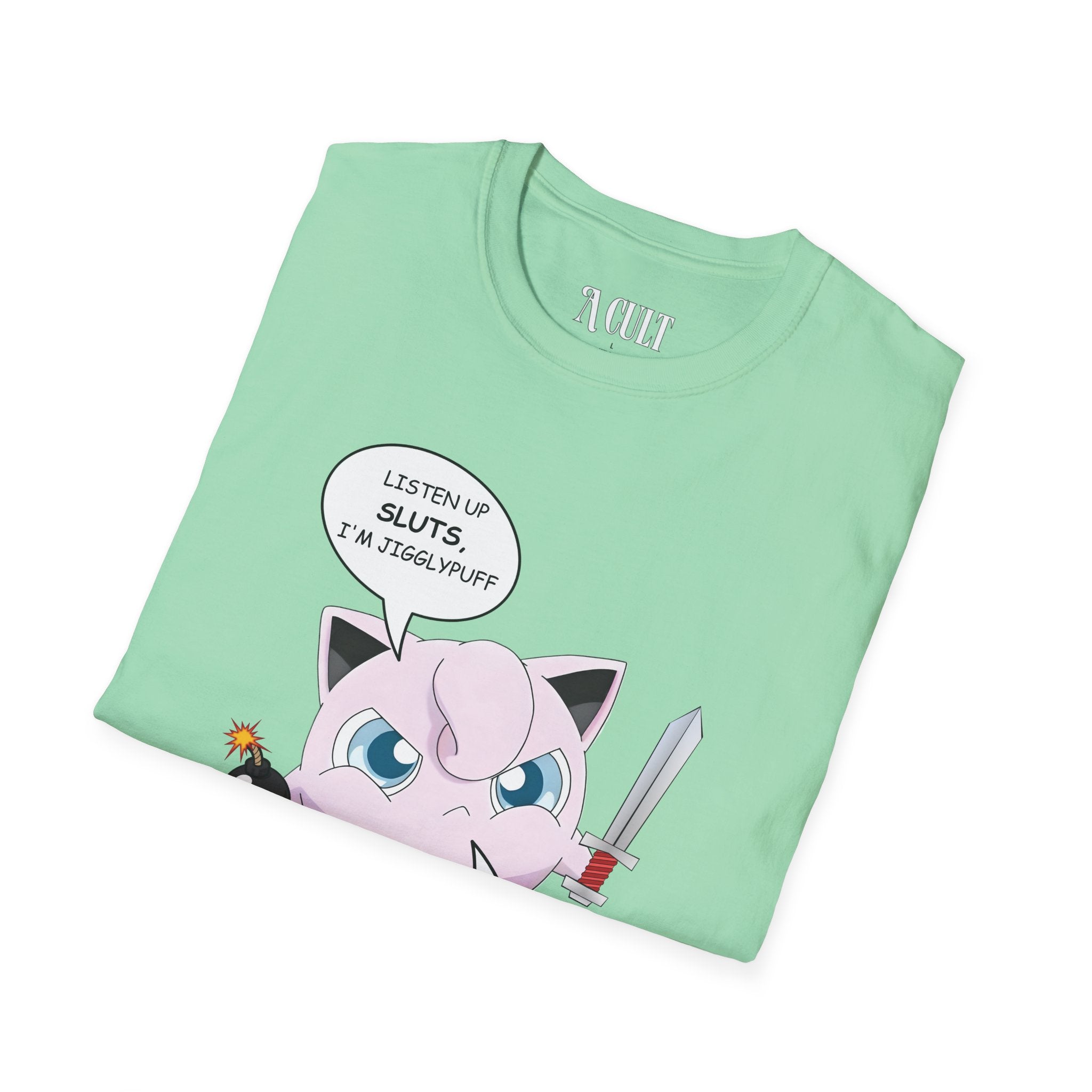 Pokemon - Jigglyrough - Unisex Soft-Style T-Shirt